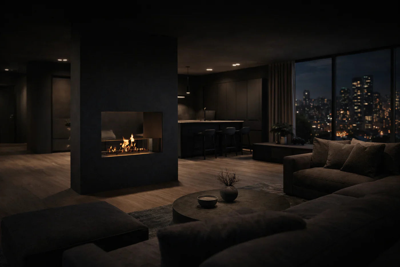 Image of Fame See-Through Bio Ethanol Fireplace 50 cm