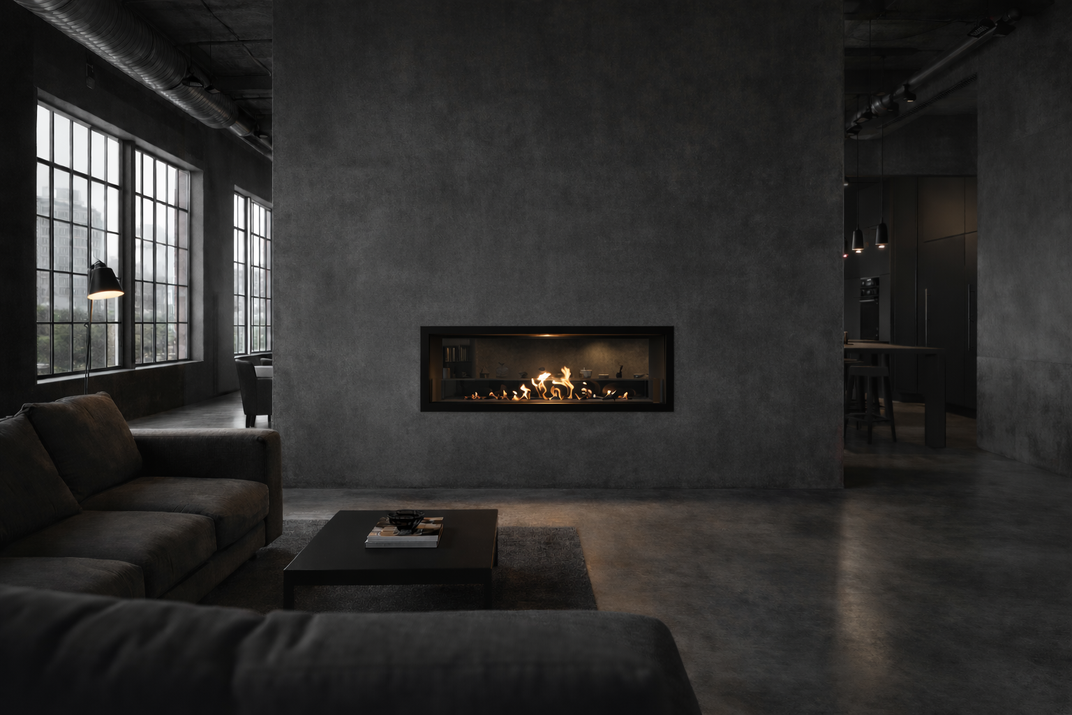 Fame See-Through Fireplace 80 cm