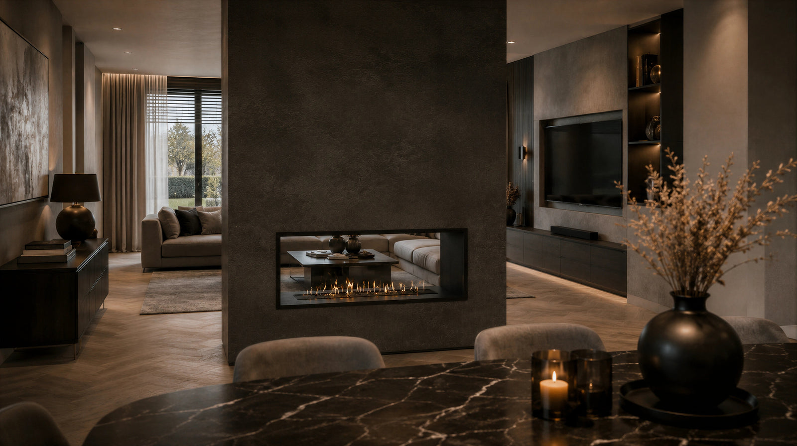 Fame See-Through Bio Ethanol Fireplace 100 cm