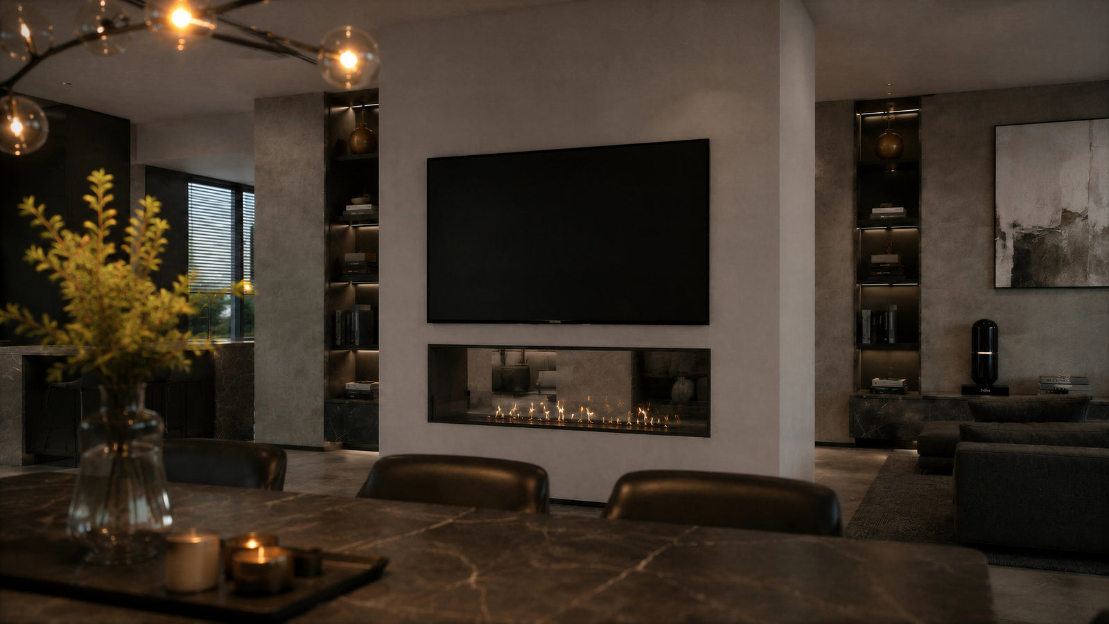 Fame See-Through Bio Ethanol Fireplace 130 cm
