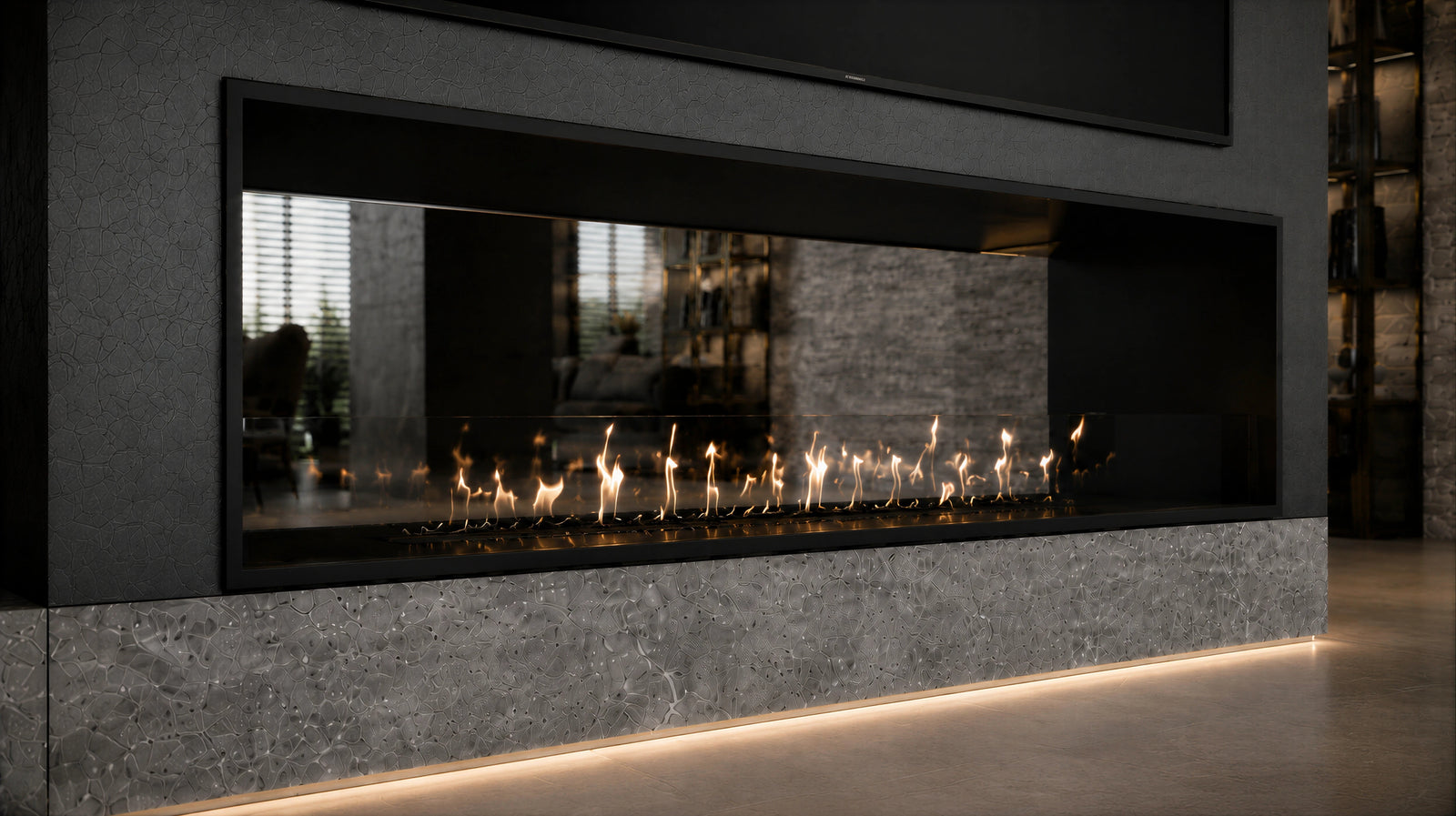 Fame See-Through Bio Ethanol Fireplace 160 cm