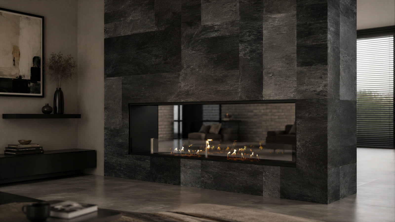 Fame See-Through Bio Ethanol Fireplace 170 cm
