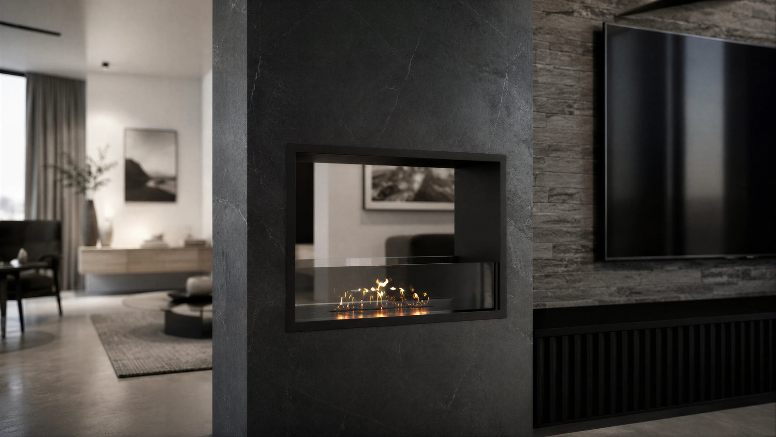 Fame See-Through Bio Ethanol Fireplace 60 cm