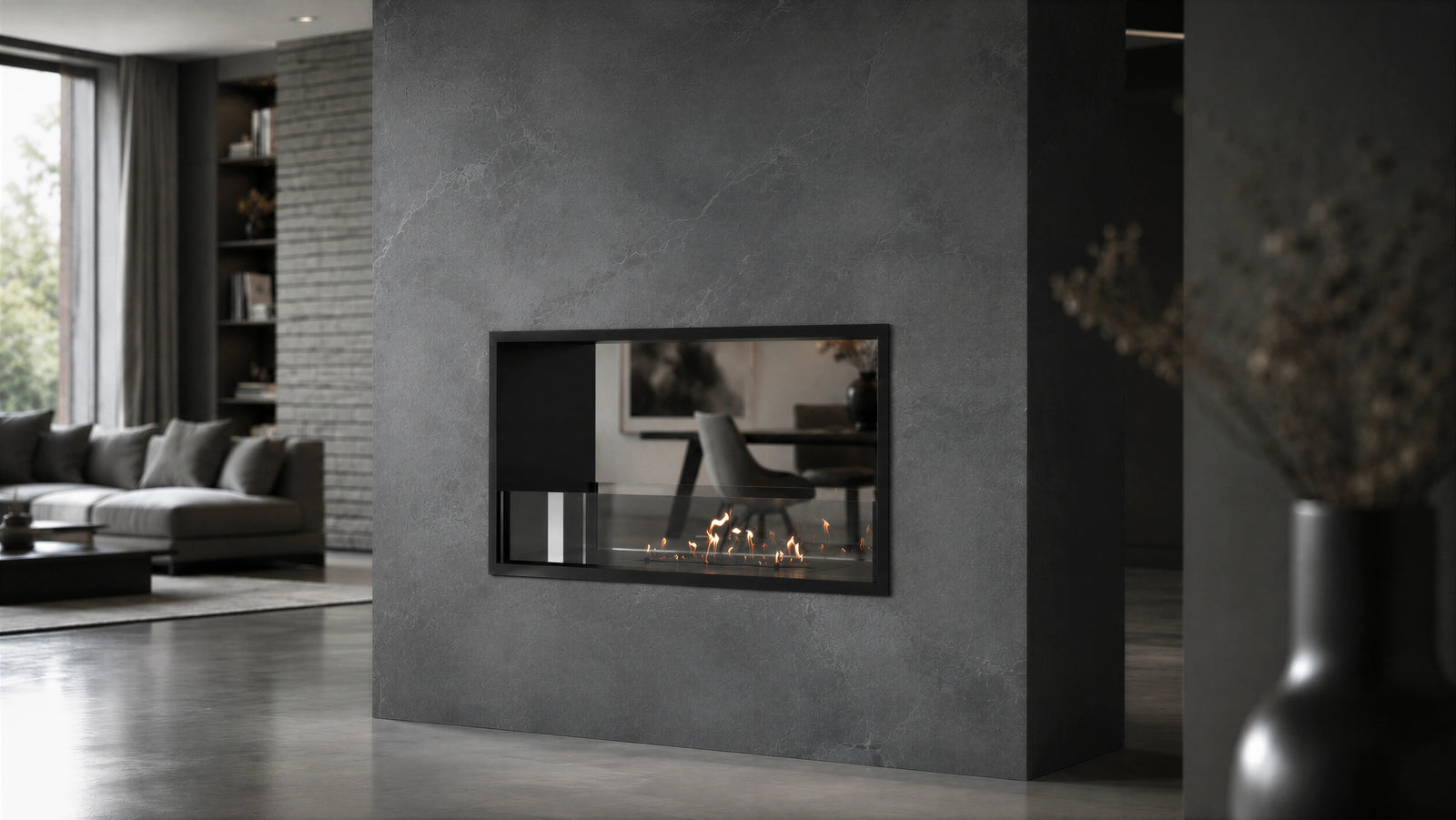 Fame See-Through Bio Ethanol Fireplace 80 cm