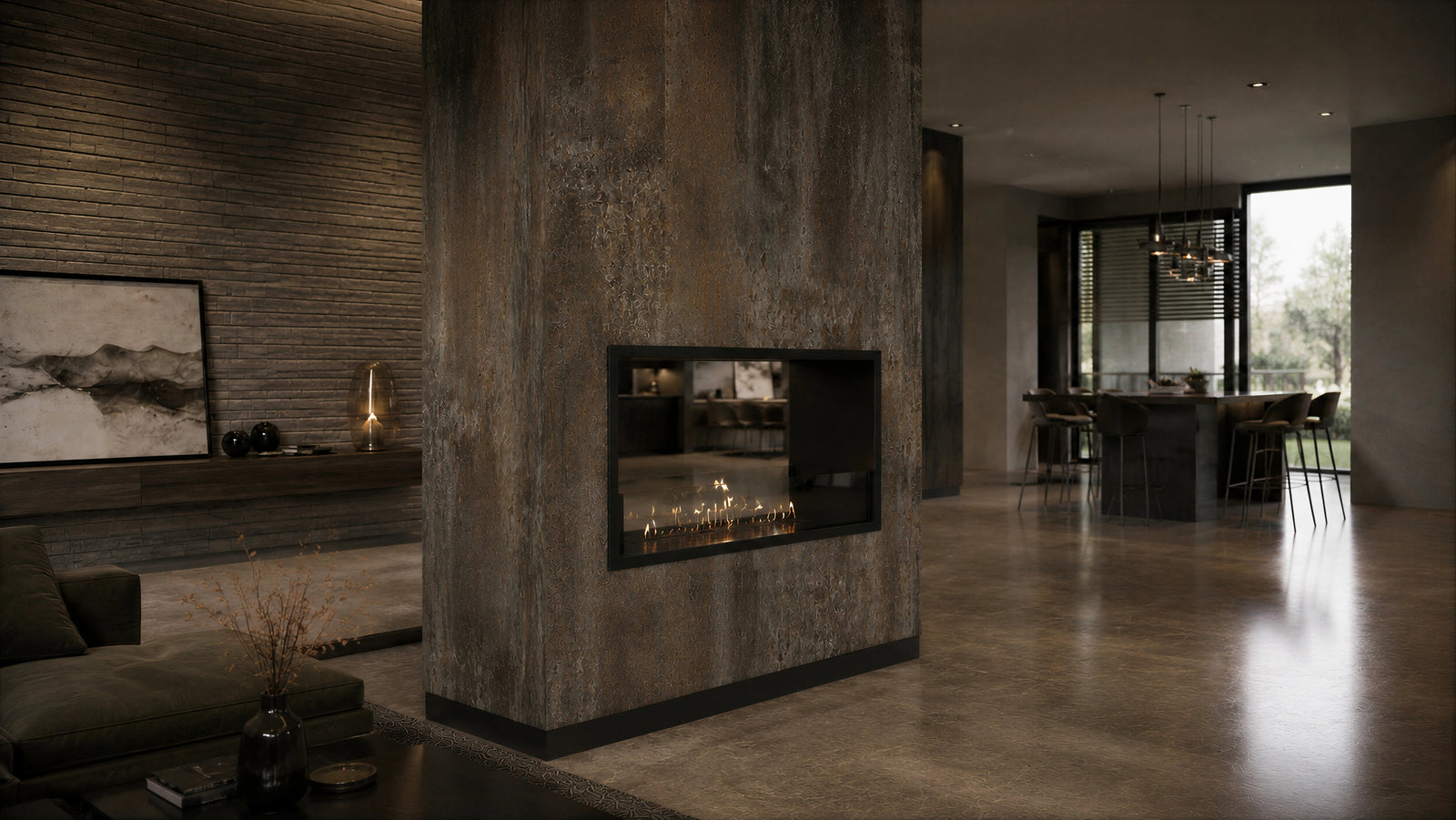 Fame See-Through Bio Ethanol Fireplace 90 cm