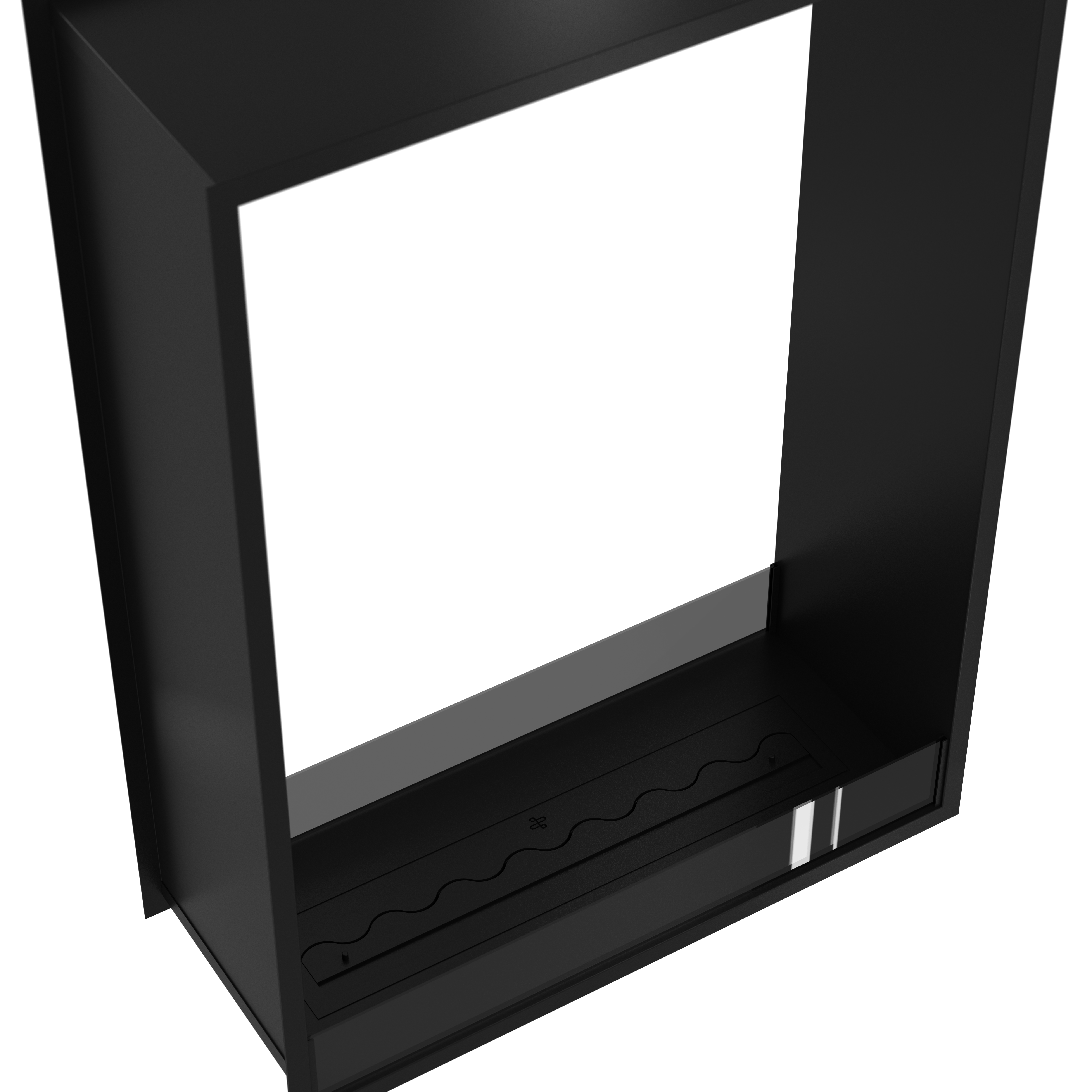 Fame Vertical See-Through Bio Ethanol Fireplace 100 x 120 cm