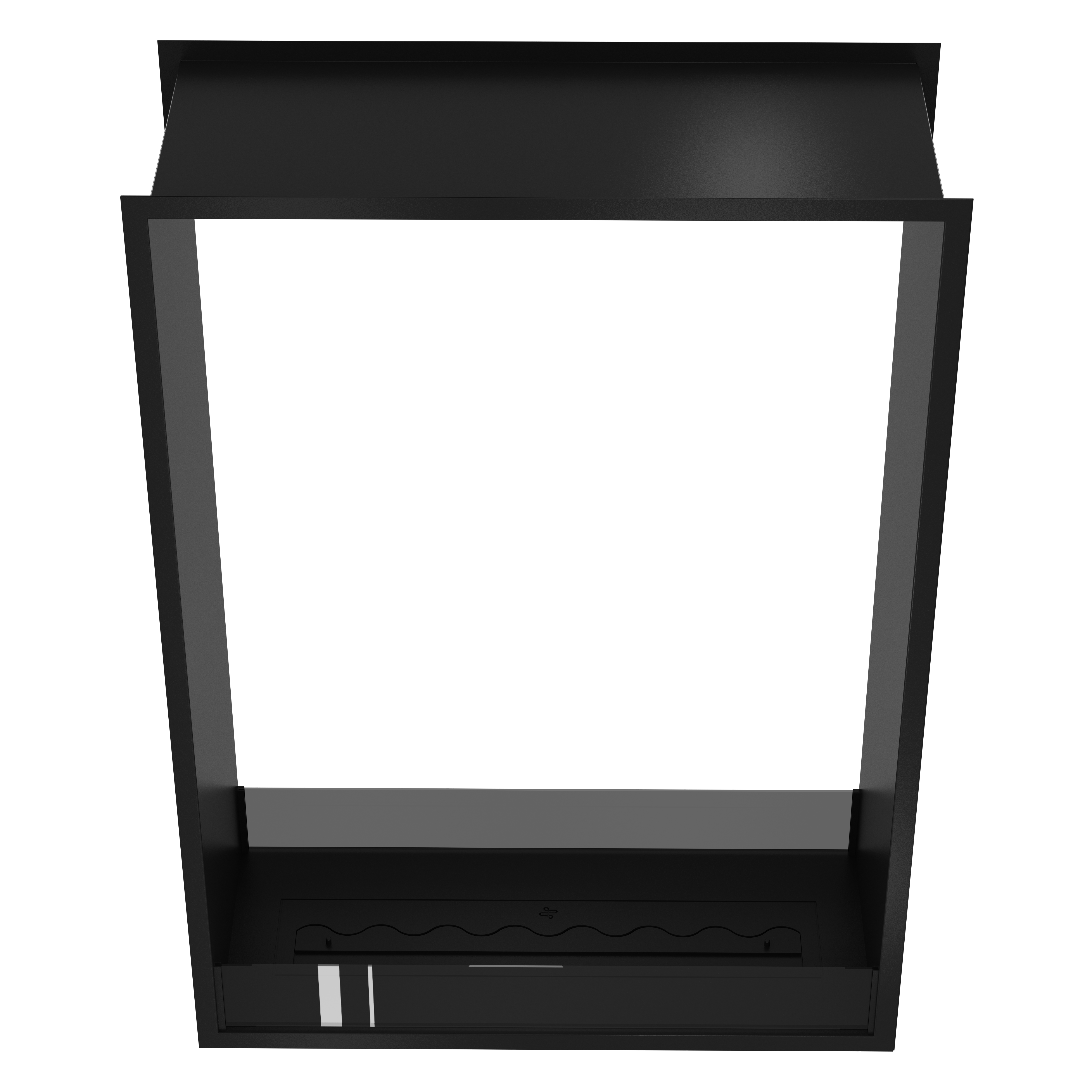 Image of Fame Vertical See-Through Bio Ethanol Fireplace 100 x 180 cm