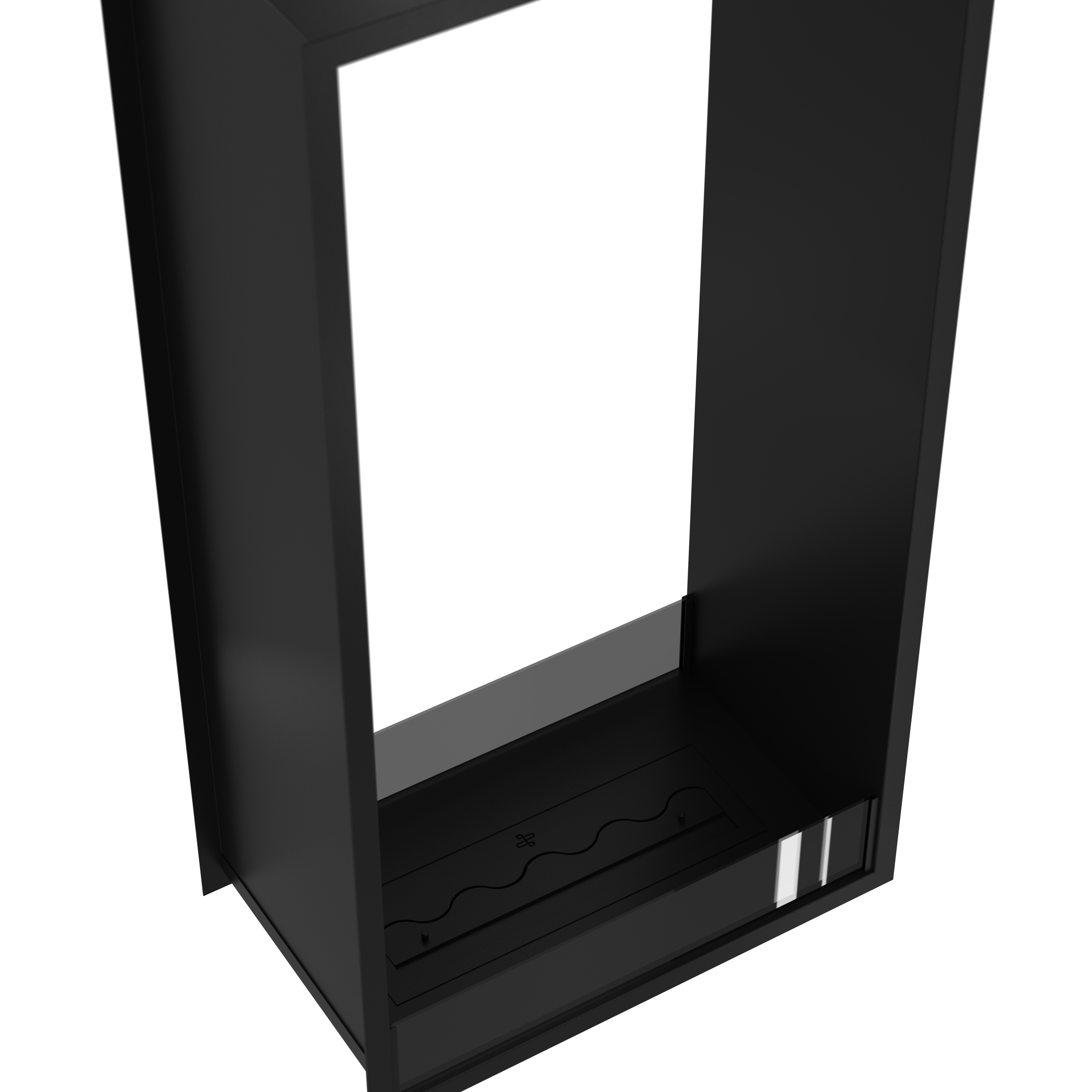 Image of Fame Vertical See-Through Bio Ethanol Fireplace 70 x 180 cm