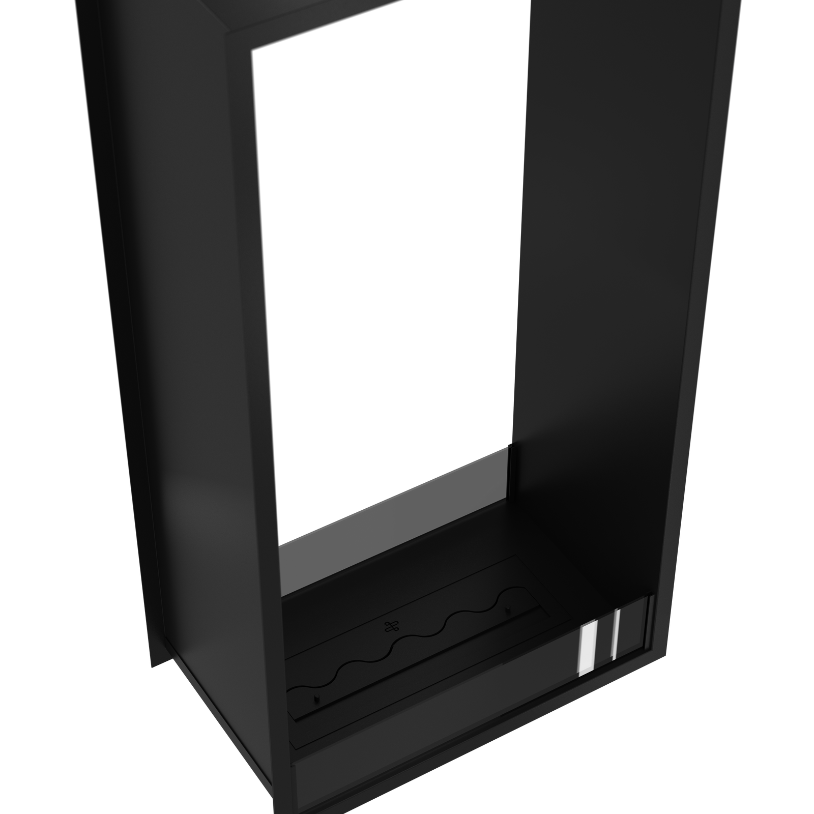 Fame Vertical See-Through Bio Ethanol Fireplace 70 x 120 cm
