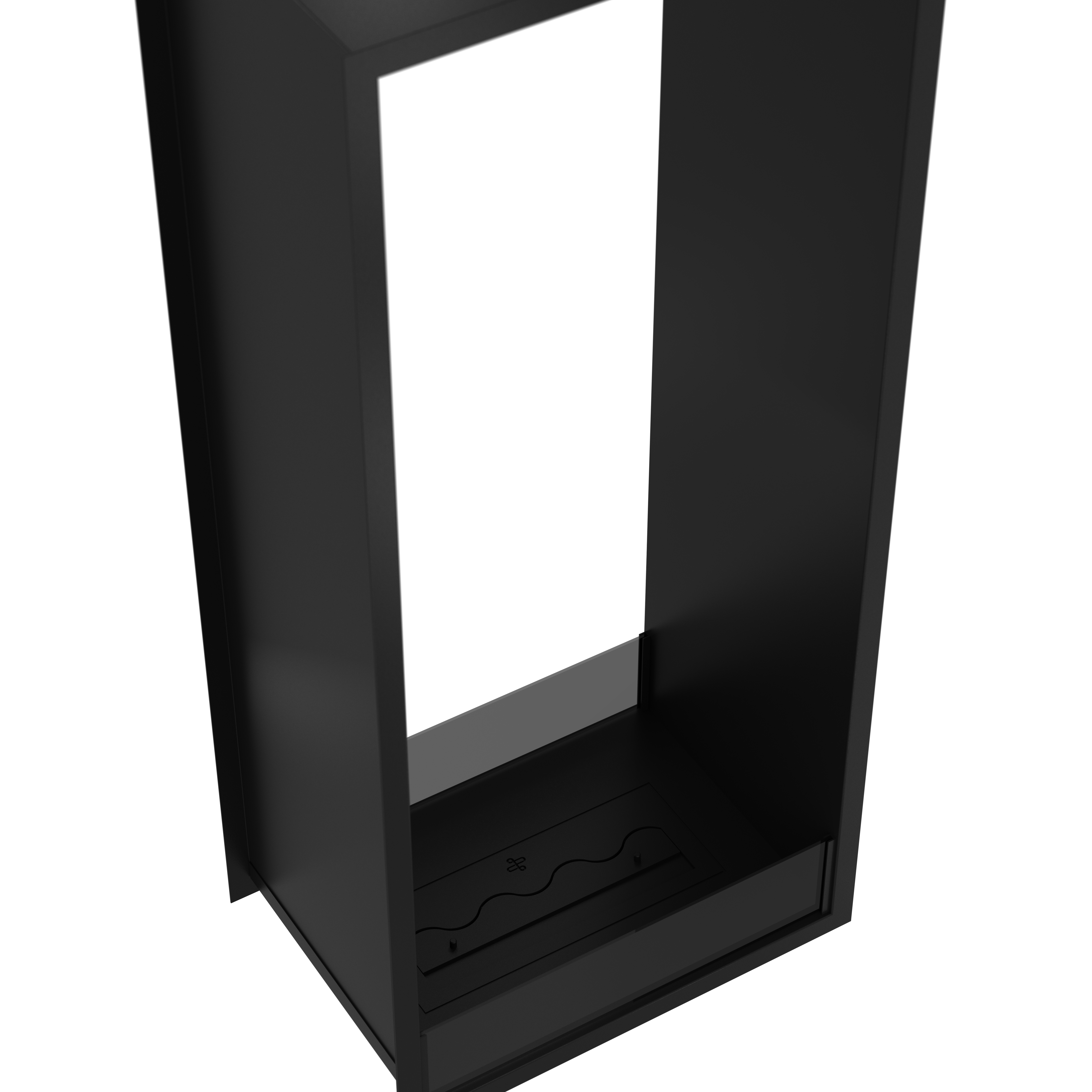 Image of Fame Vertical See-Through Bio Ethanol Fireplace 60 x 100 cm