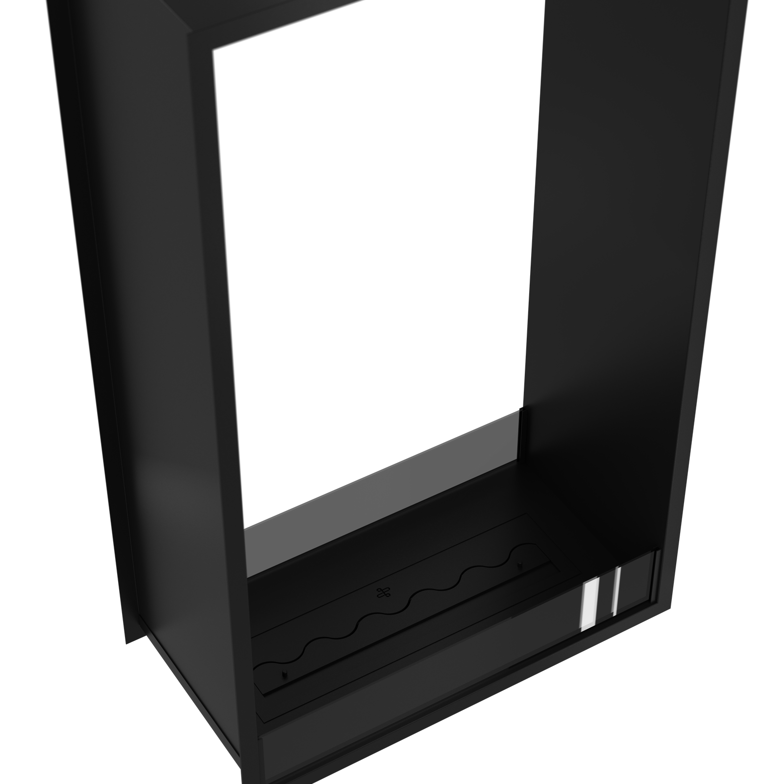 Fame Vertical See-Through Bio Ethanol Fireplace 80 x 140 cm
