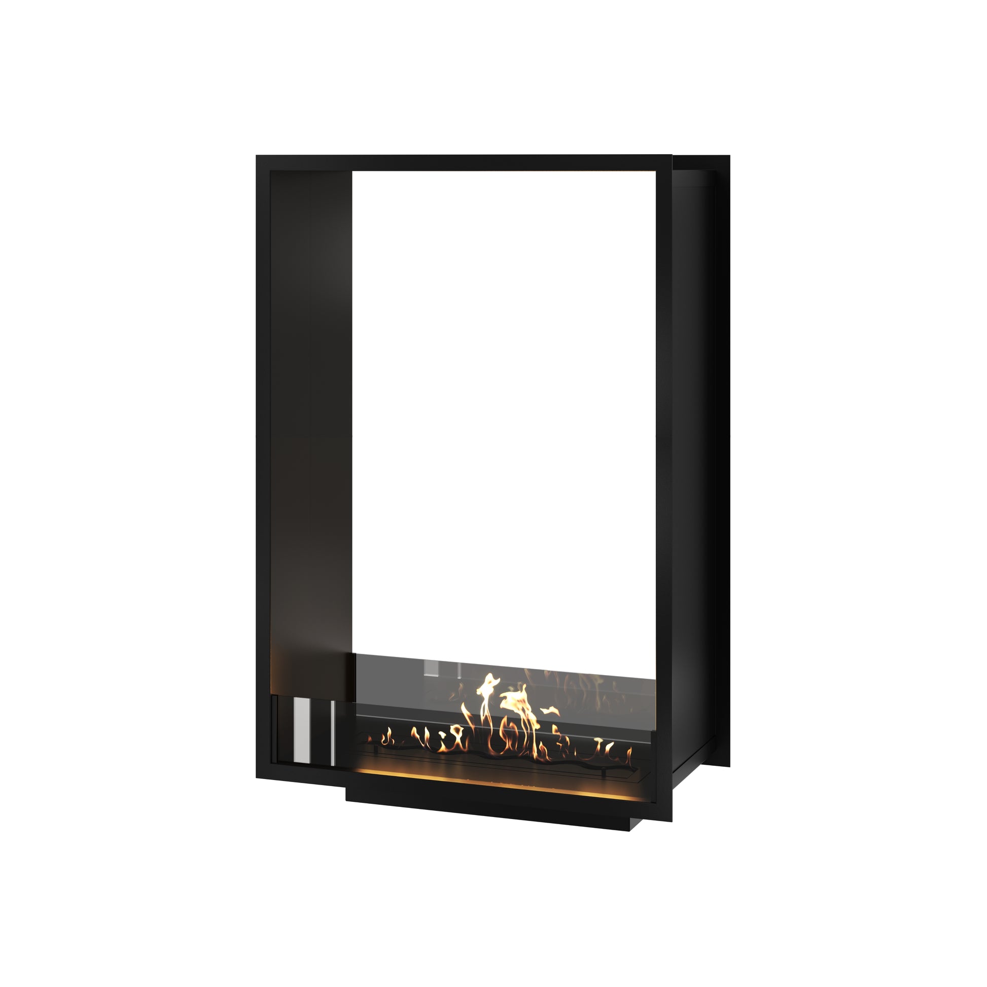 Fame Vertical See-Through Bio Ethanol Fireplace 80 x 100 cm