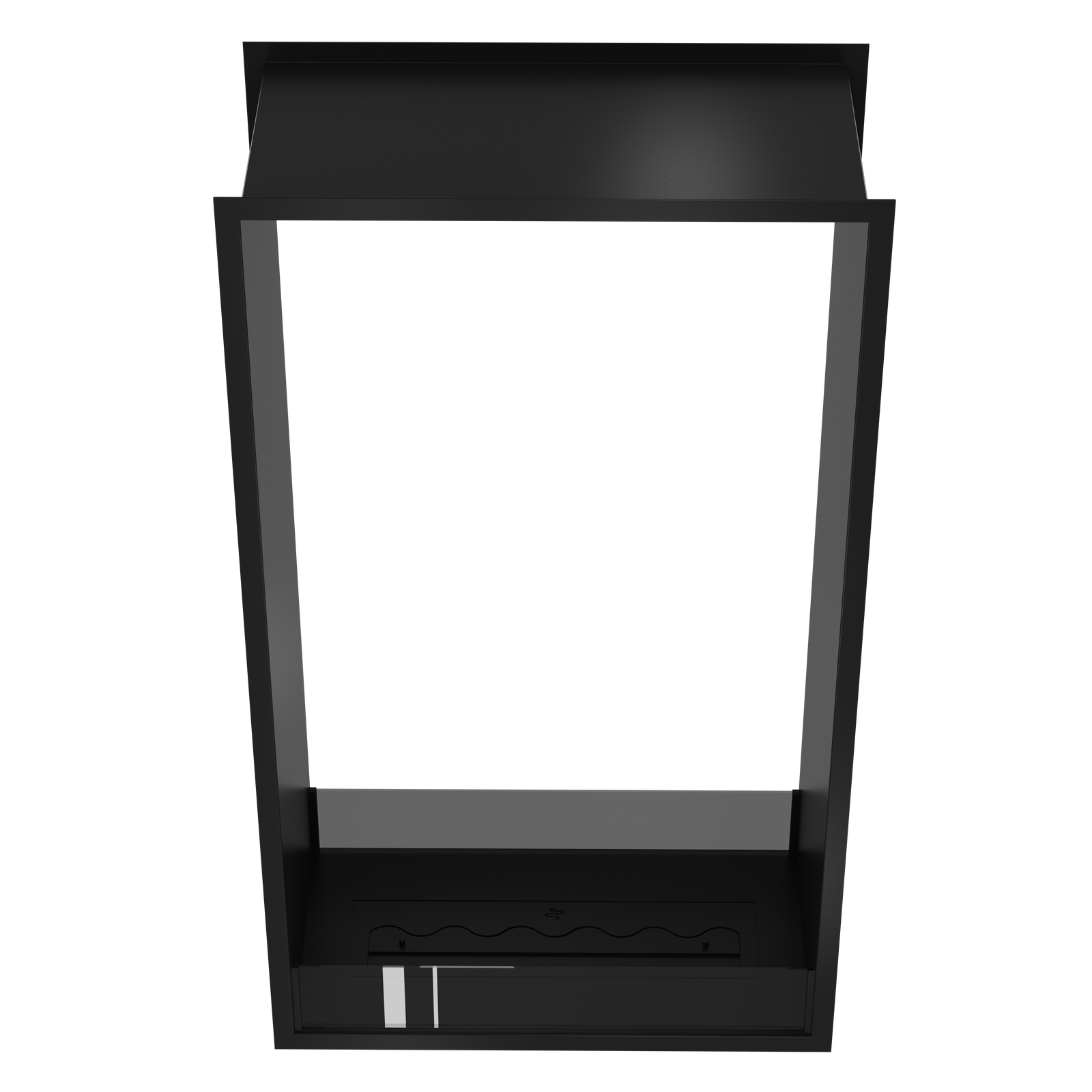Fame Vertical See-Through Bio Ethanol Fireplace 80 x 140 cm