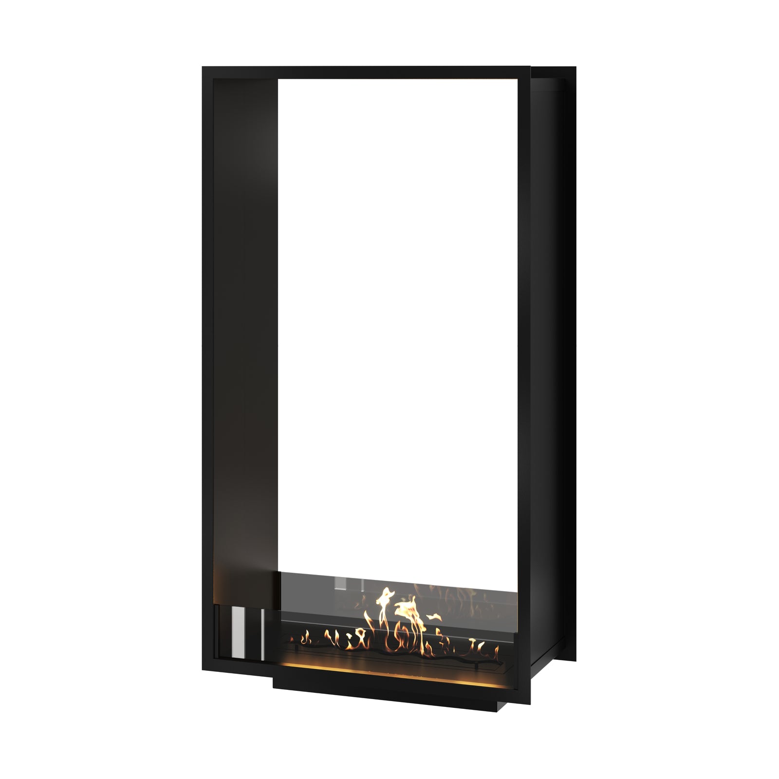 Fame Vertical See-Through Bio Ethanol Fireplace 80 x 160 cm