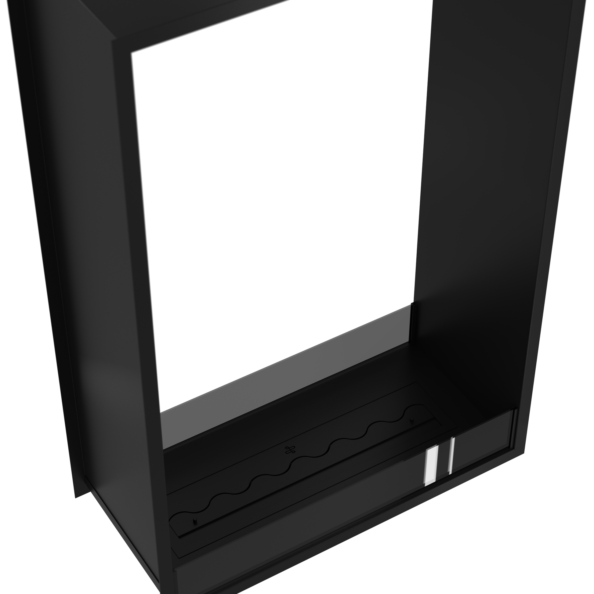 Fame Vertical See-Through Bio Ethanol Fireplace 90 x 180 cm