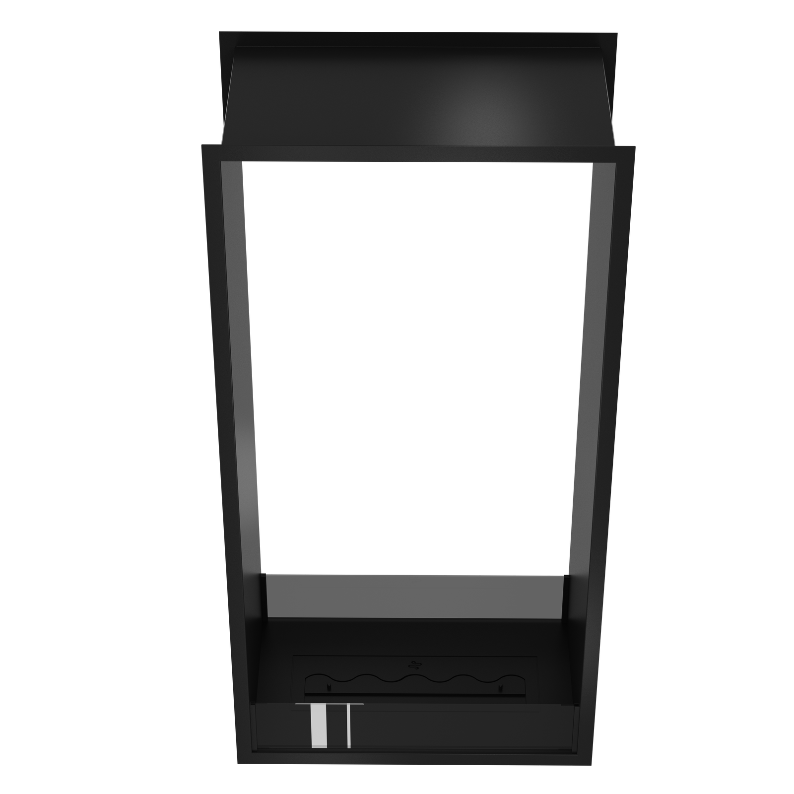 Fame Vertical See-Through Bio Ethanol Fireplace 70 x 120 cm