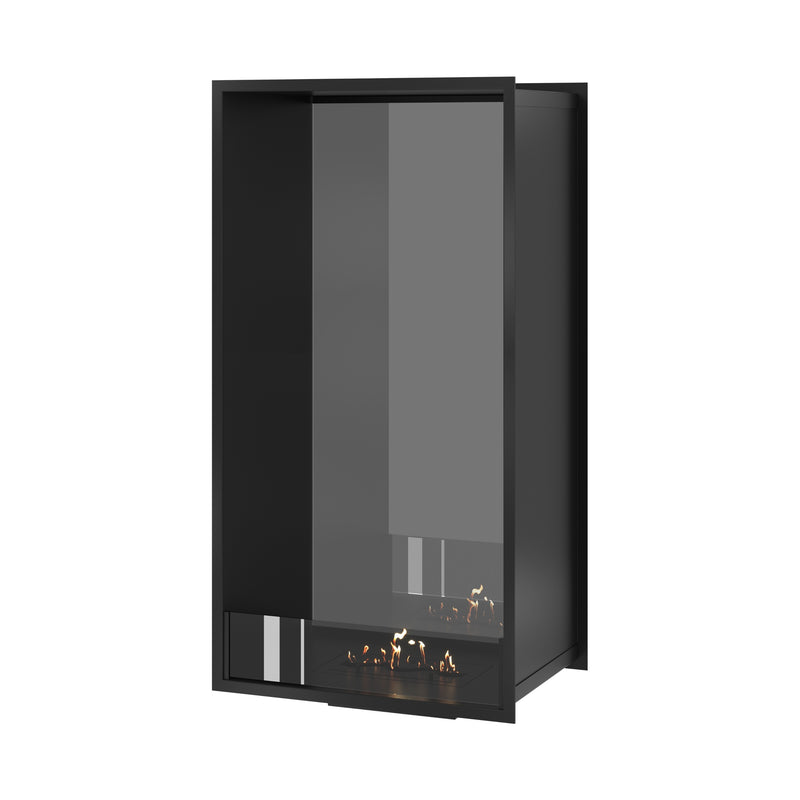 Fame Vertical See-Through Fireplace Single Full Glass 60 x 160 cm