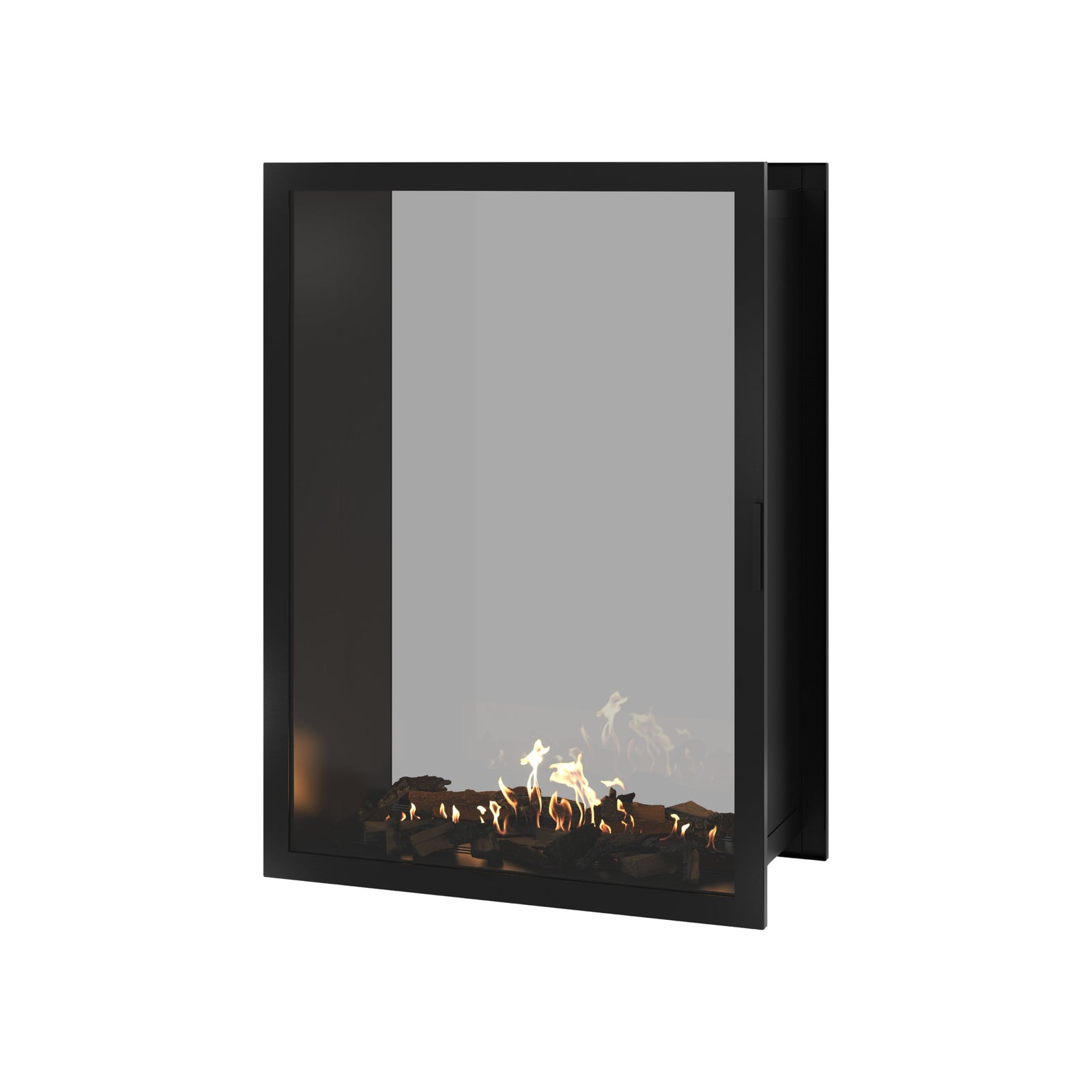 Fame Vertical See-Through Fireplace Full Glass 100 x 100 cm