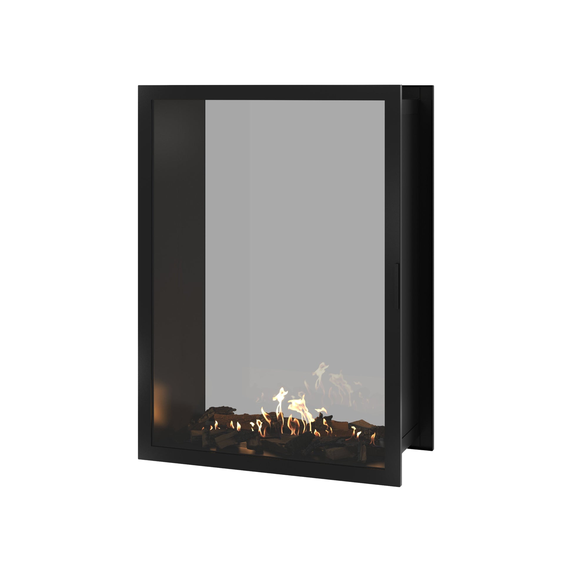 Fame Vertical See-Through Fireplace Full Glass 100 x 100 cm