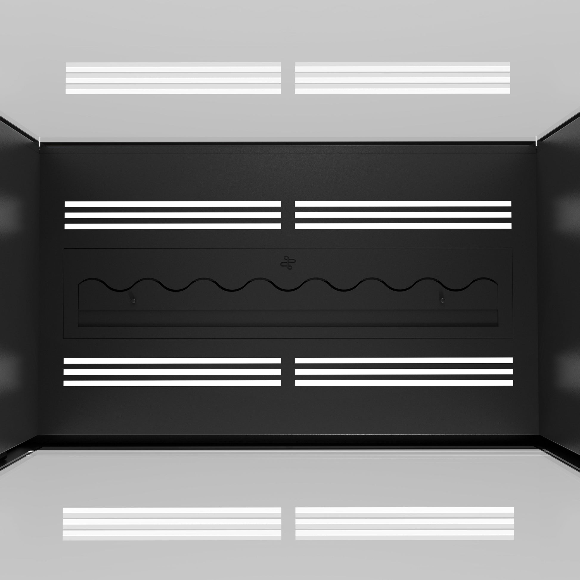 Fame Vertical See-Through Fireplace Full Glass 100 x 160 cm