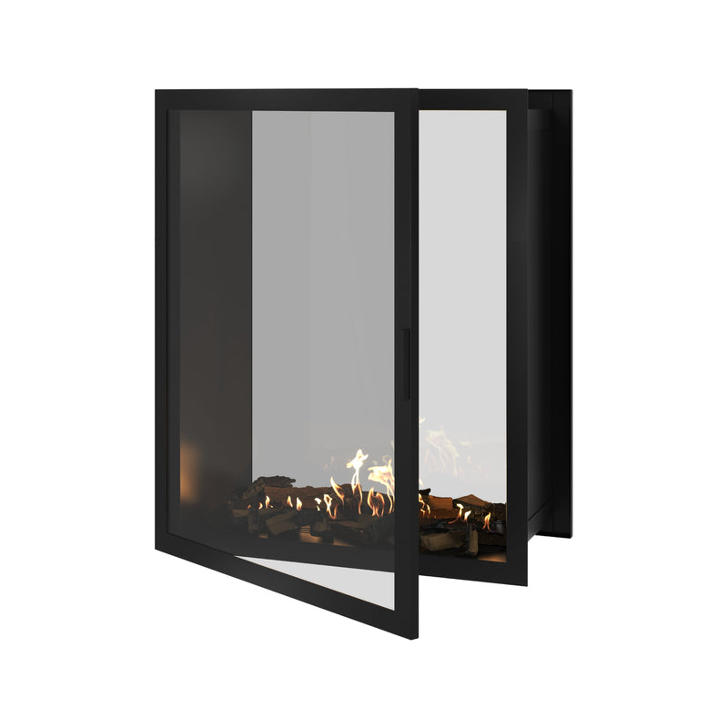 Fame Vertical See-Through Fireplace Full Glass 100 x 100 cm