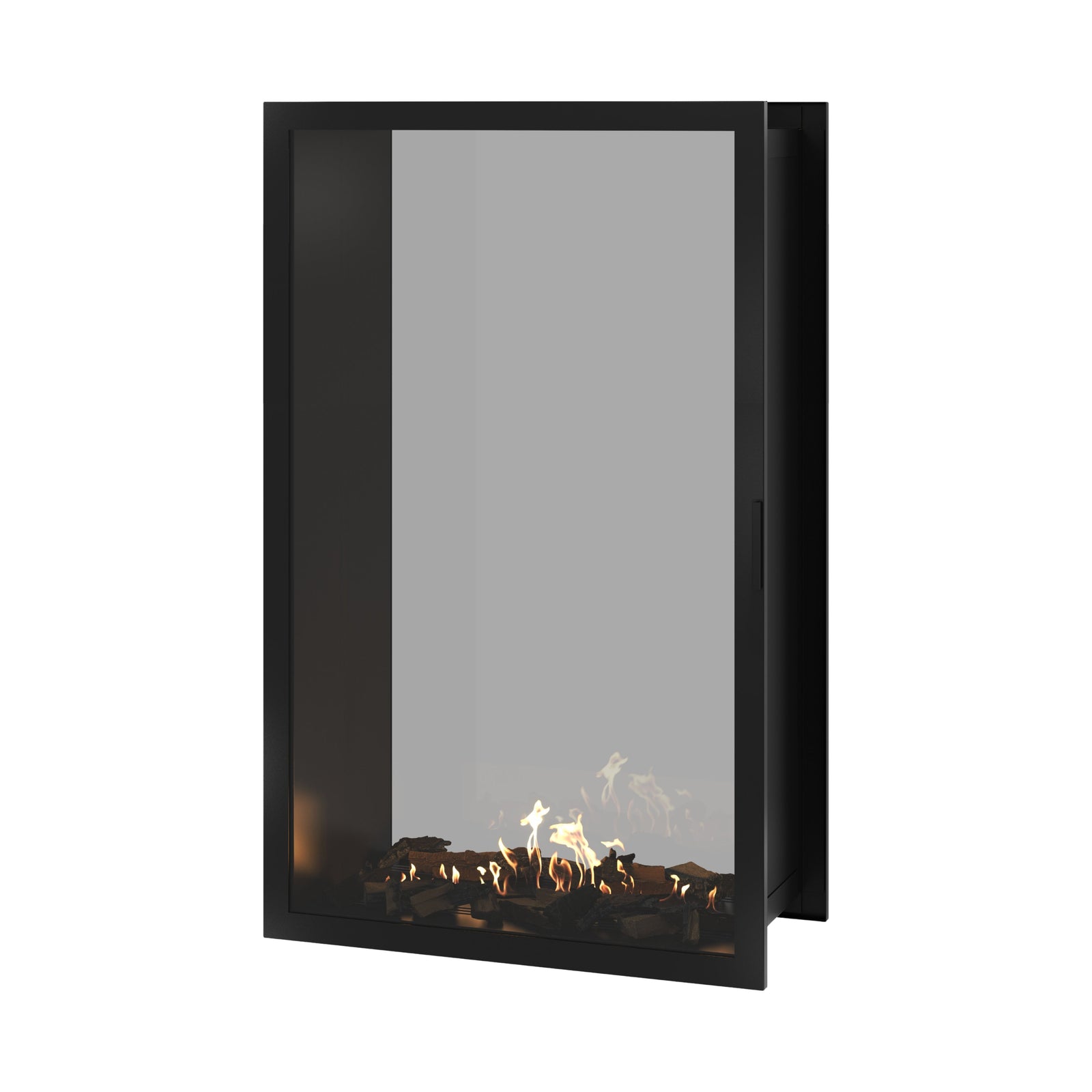 Fame Vertical See-Through Fireplace Full Glass 100 x 140 cm