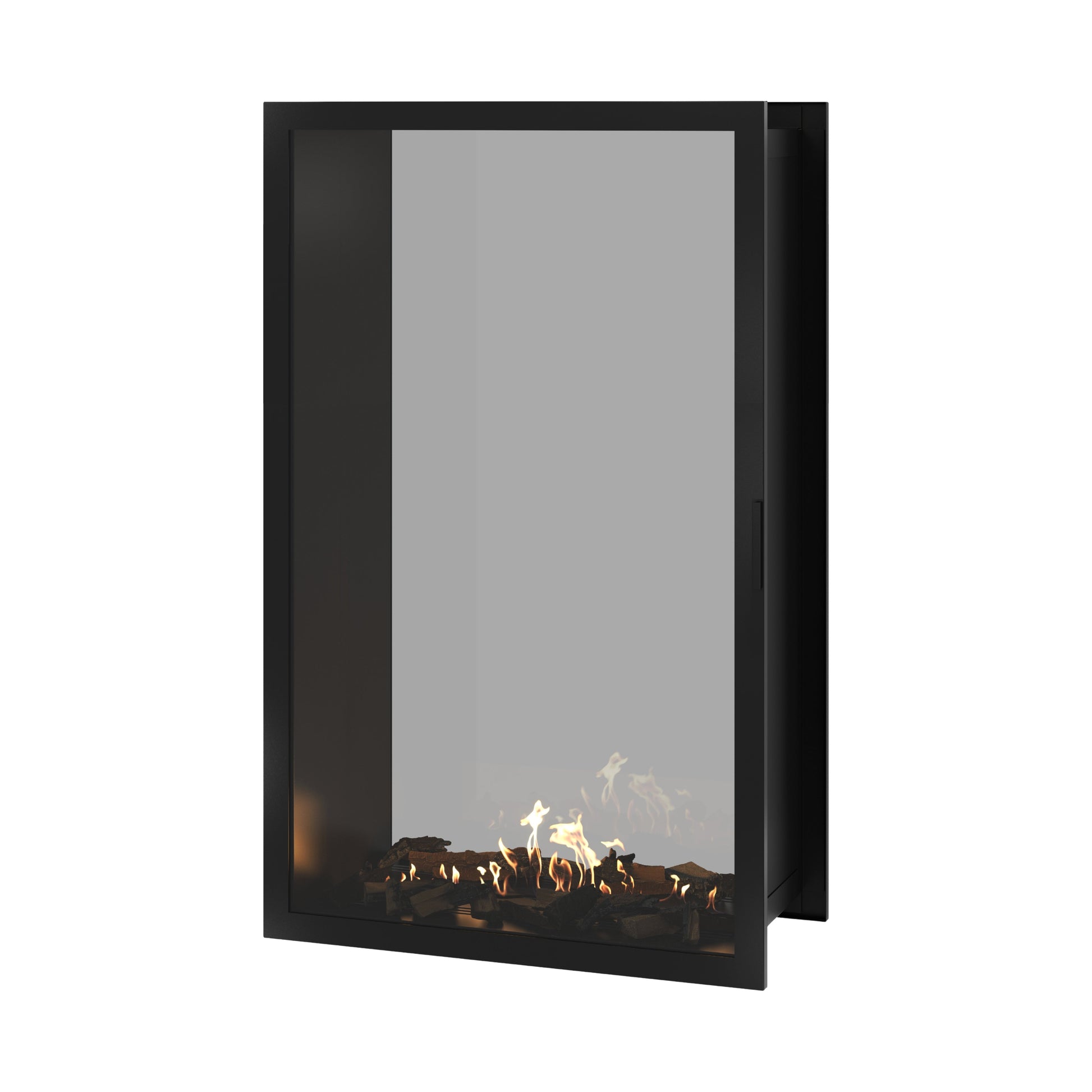 Fame Vertical See-Through Fireplace Full Glass 100 x 140 cm