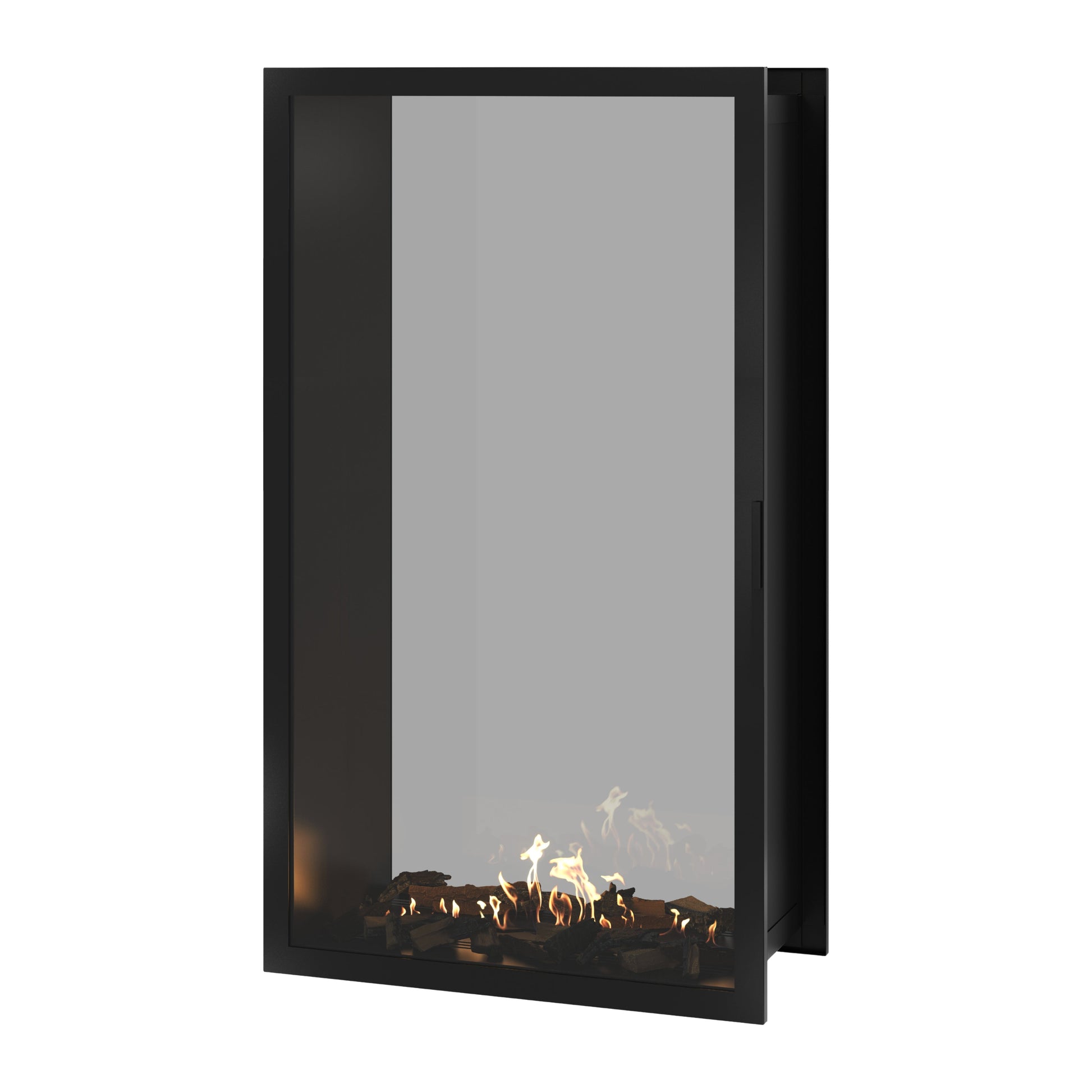 Fame Vertical See-Through Fireplace Full Glass 100 x 180 cm