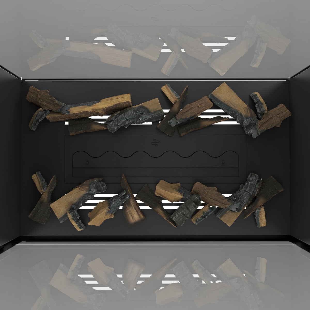 Fame Vertical See-Through Fireplace Full Glass 100 x 200 cm