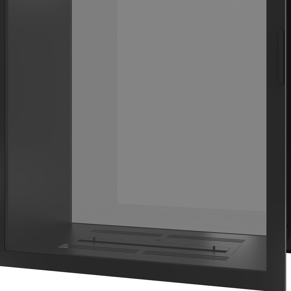 Fame Vertical See-Through Fireplace Full Glass 100 x 200 cm