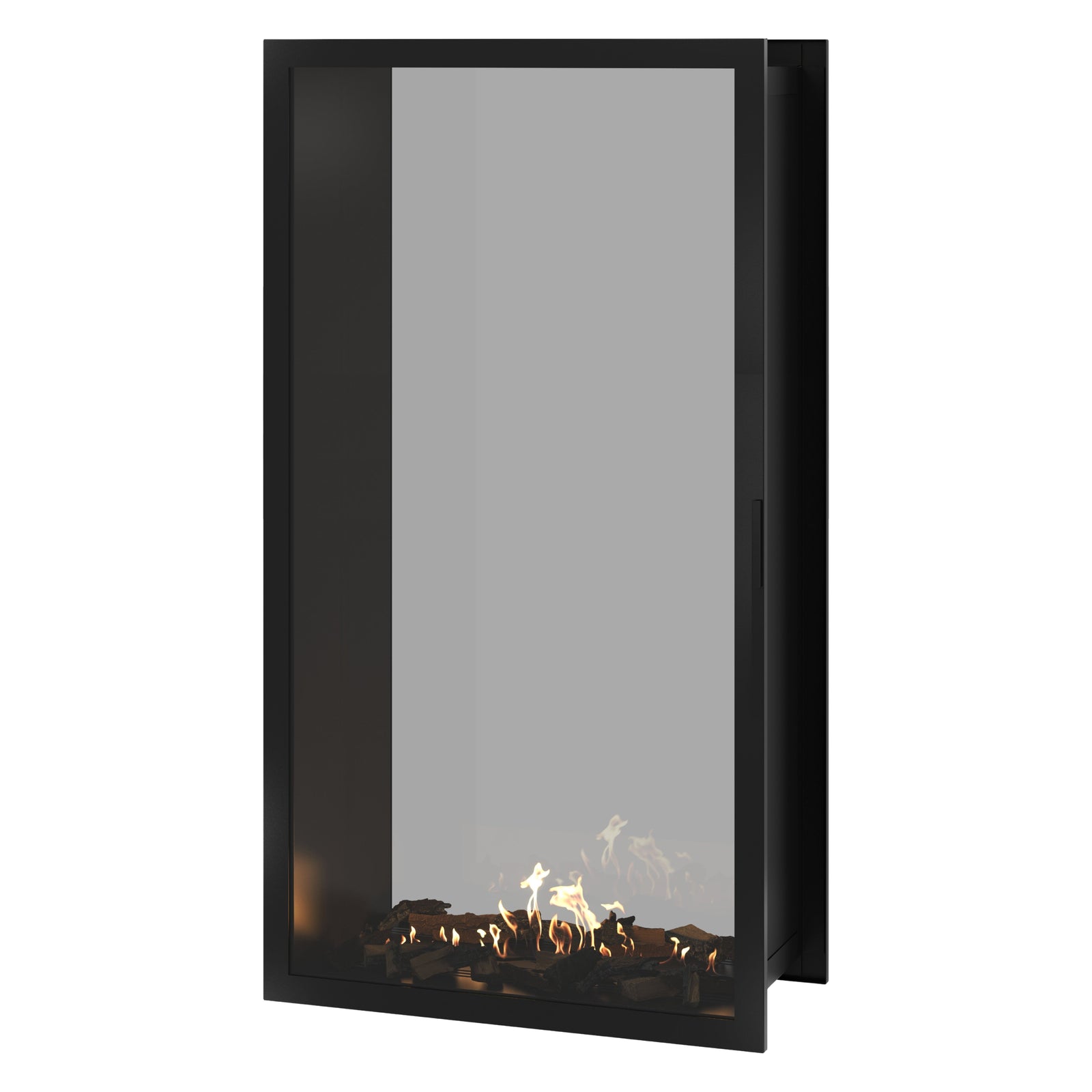 Fame Vertical See-Through Fireplace Full Glass 100 x 200 cm