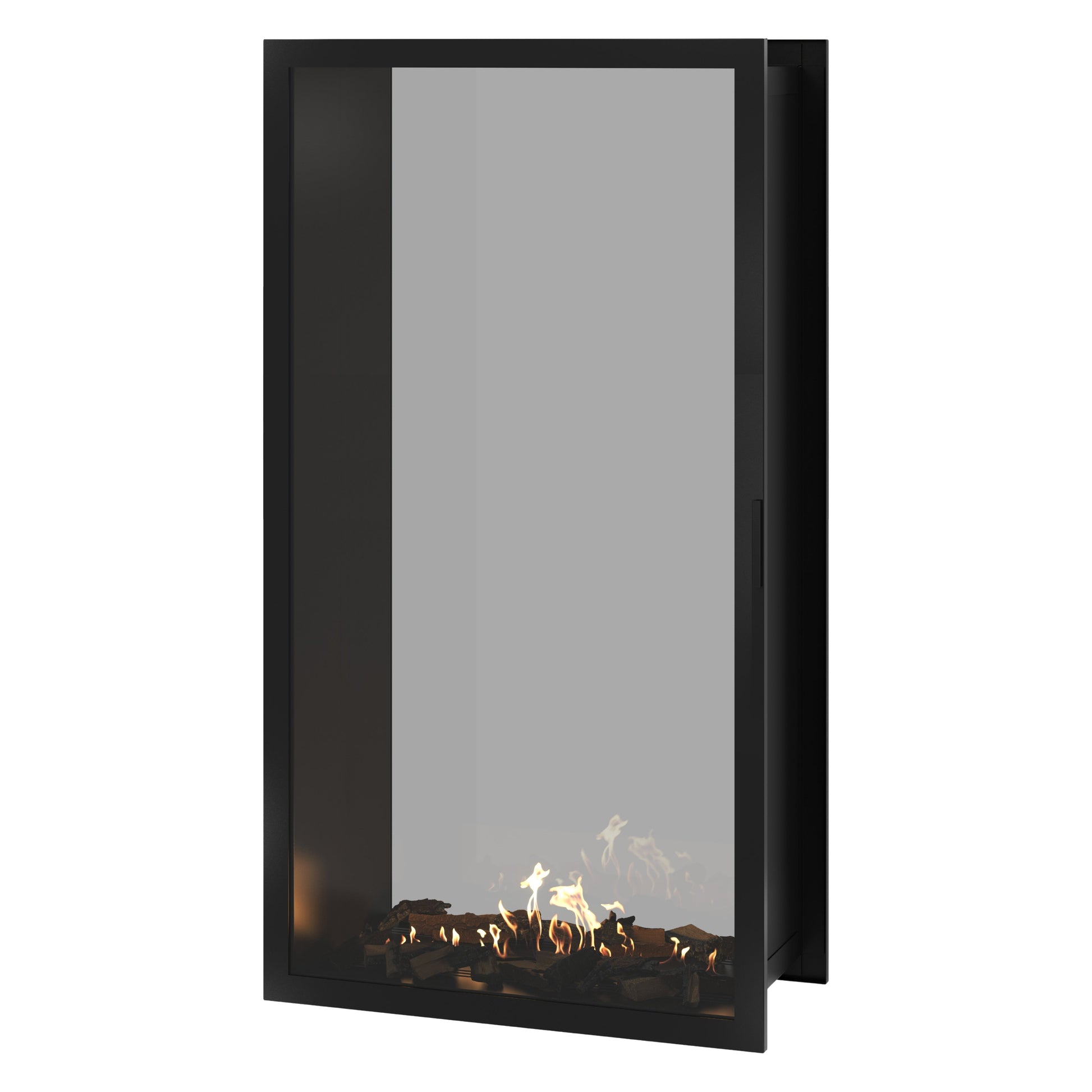 Fame Vertical See-Through Fireplace Full Glass 100 x 200 cm