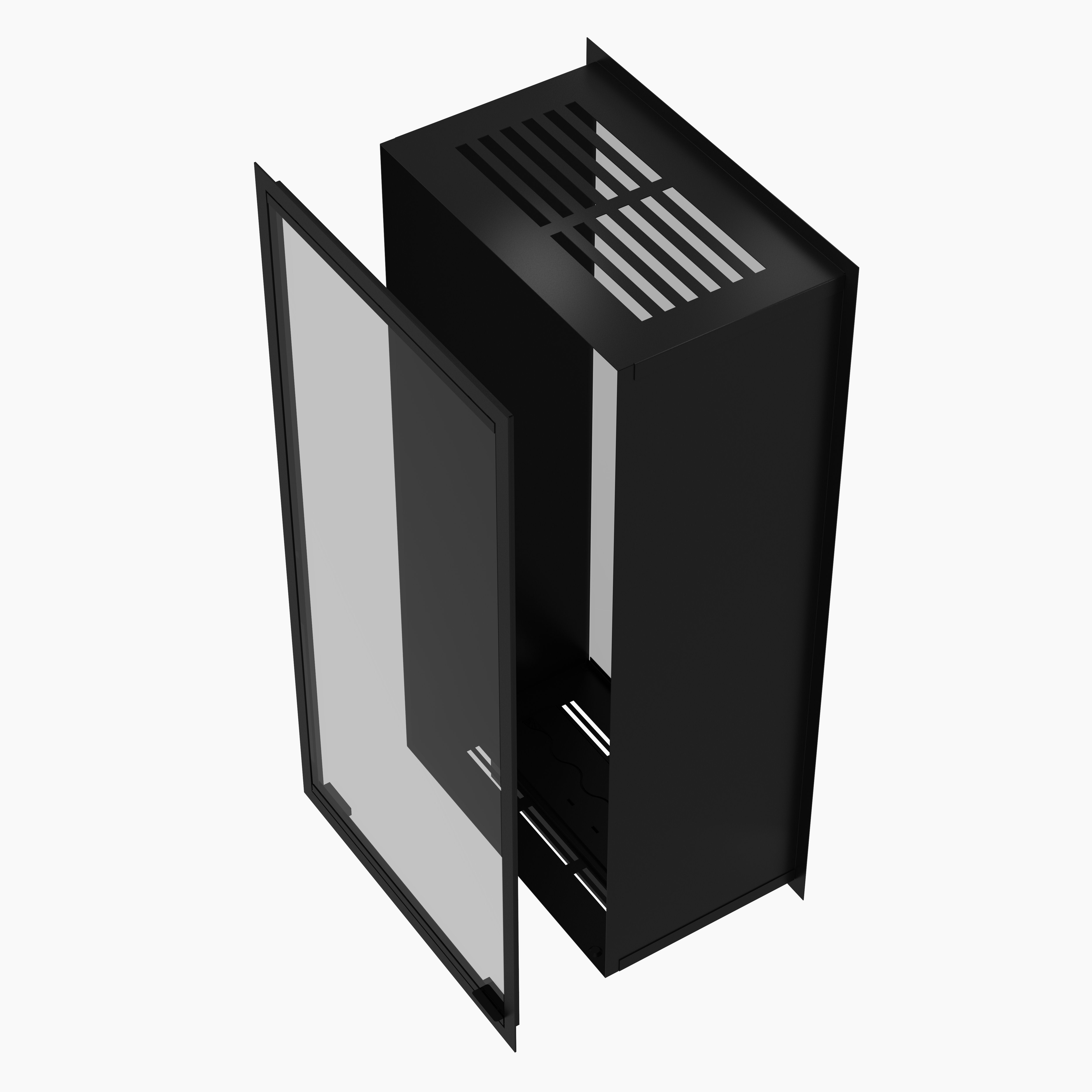 Image of Fame Vertical See-Through Fireplace Full Glass 80 x 120 cm