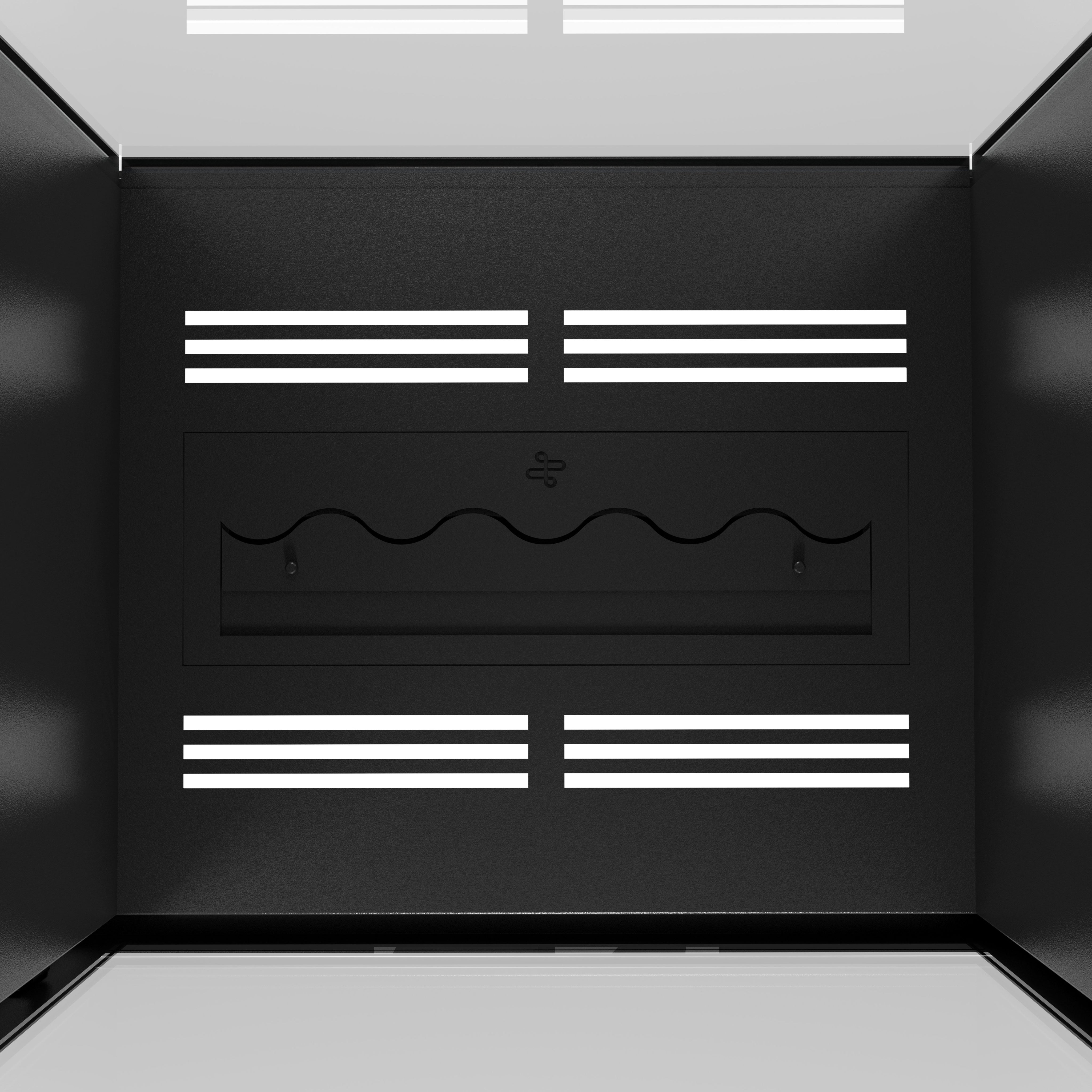 Image of Fame Vertical See-Through Fireplace Full Glass 70 x 200 cm