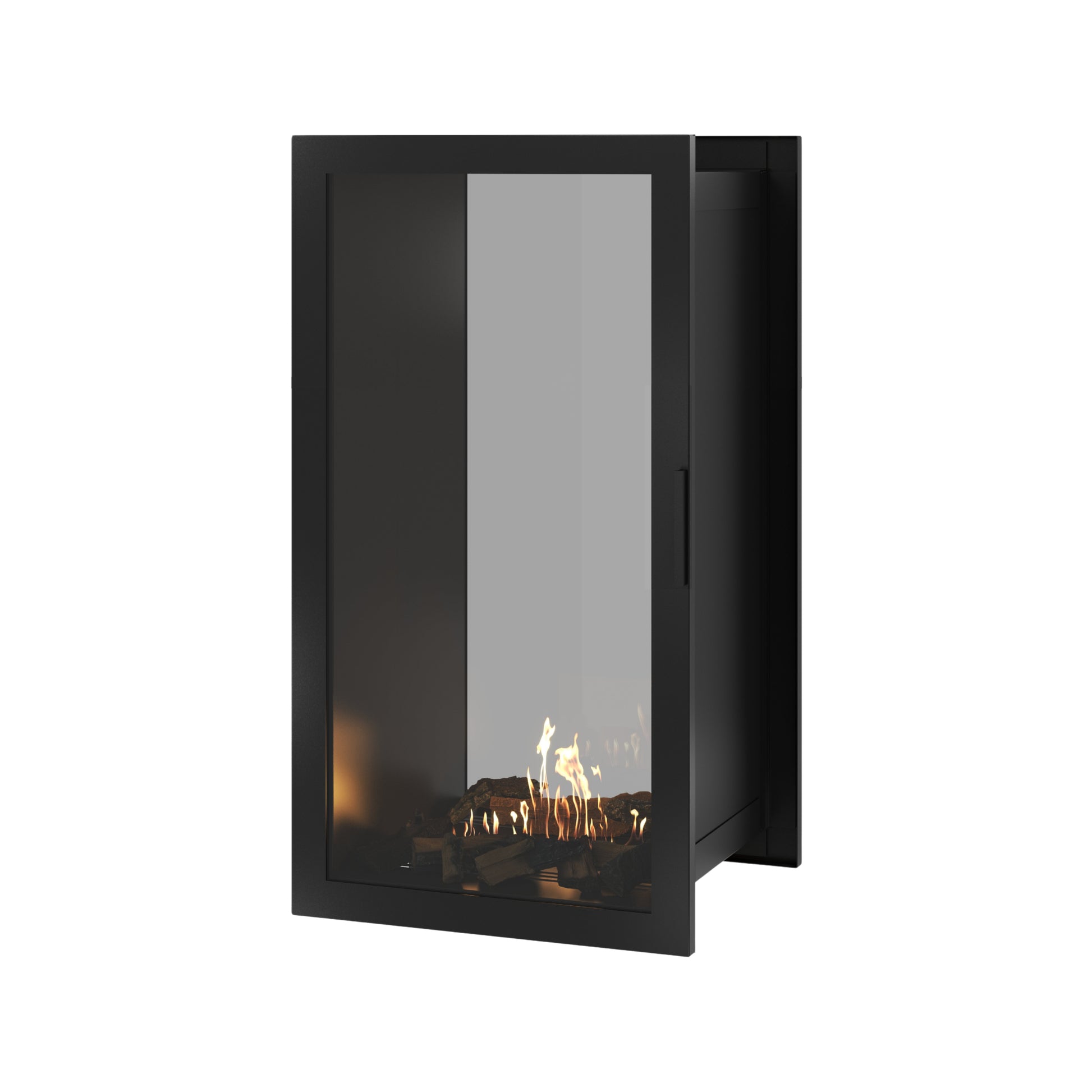 Fame Vertical See-Through Fireplace Full Glass 60 x 120 cm