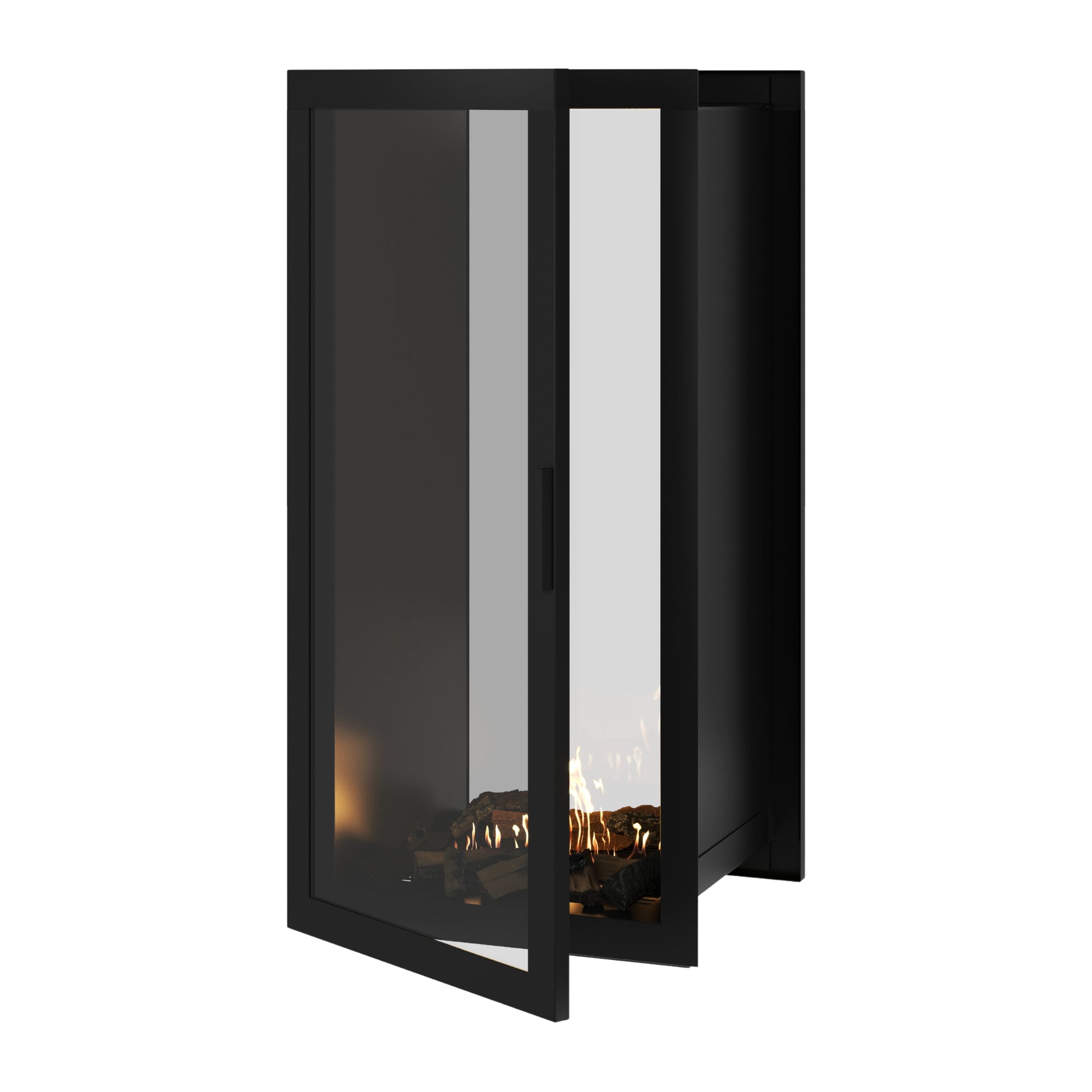 Fame Vertical See-Through Fireplace Full Glass 60 x 160 cm