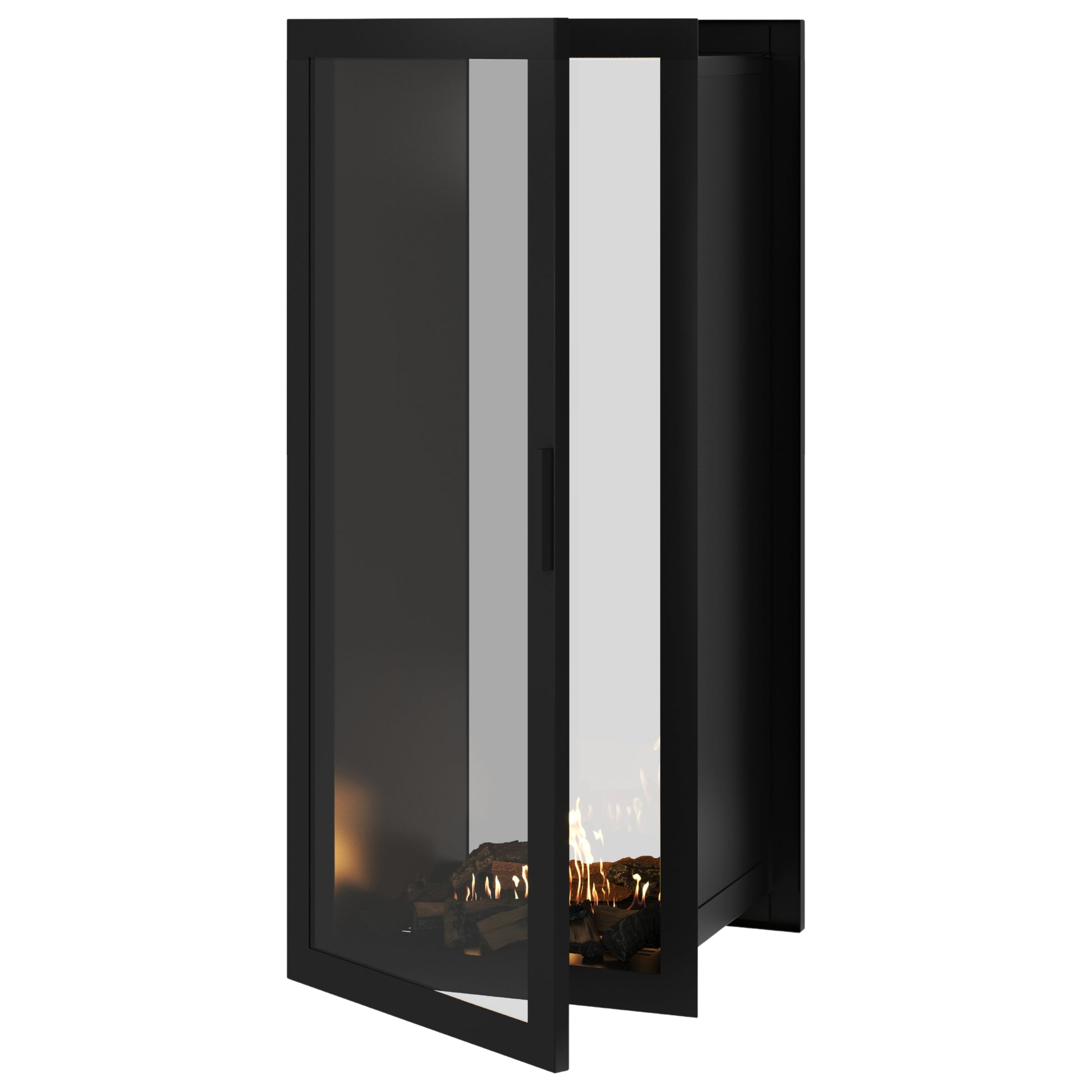 Fame Vertical See-Through Fireplace Full Glass 60 x 200 cm