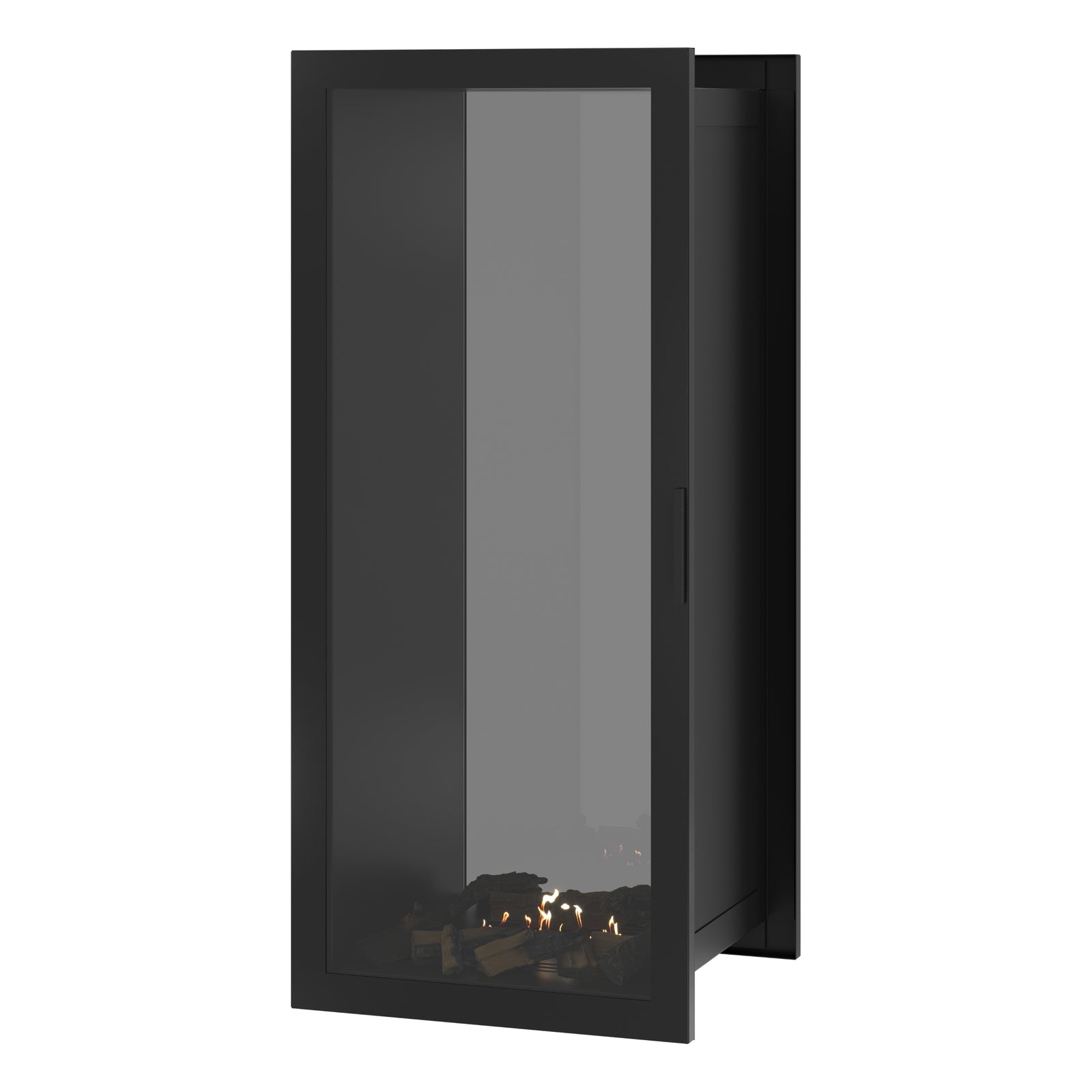Fame Vertical See-Through Fireplace Full Glass 60 x 200 cm