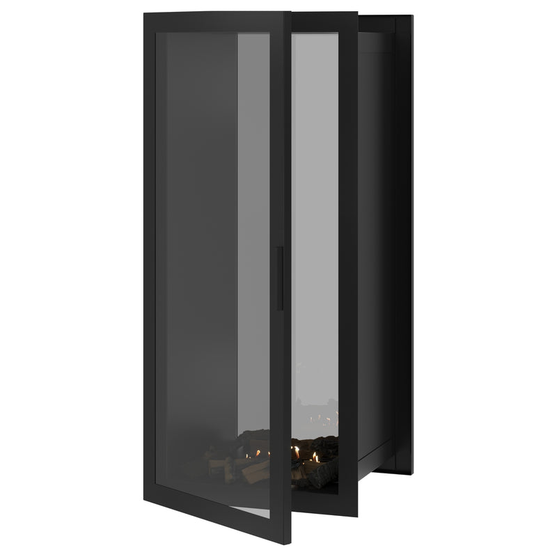 Fame Vertical See-Through Fireplace Full Glass 60 x 200 cm