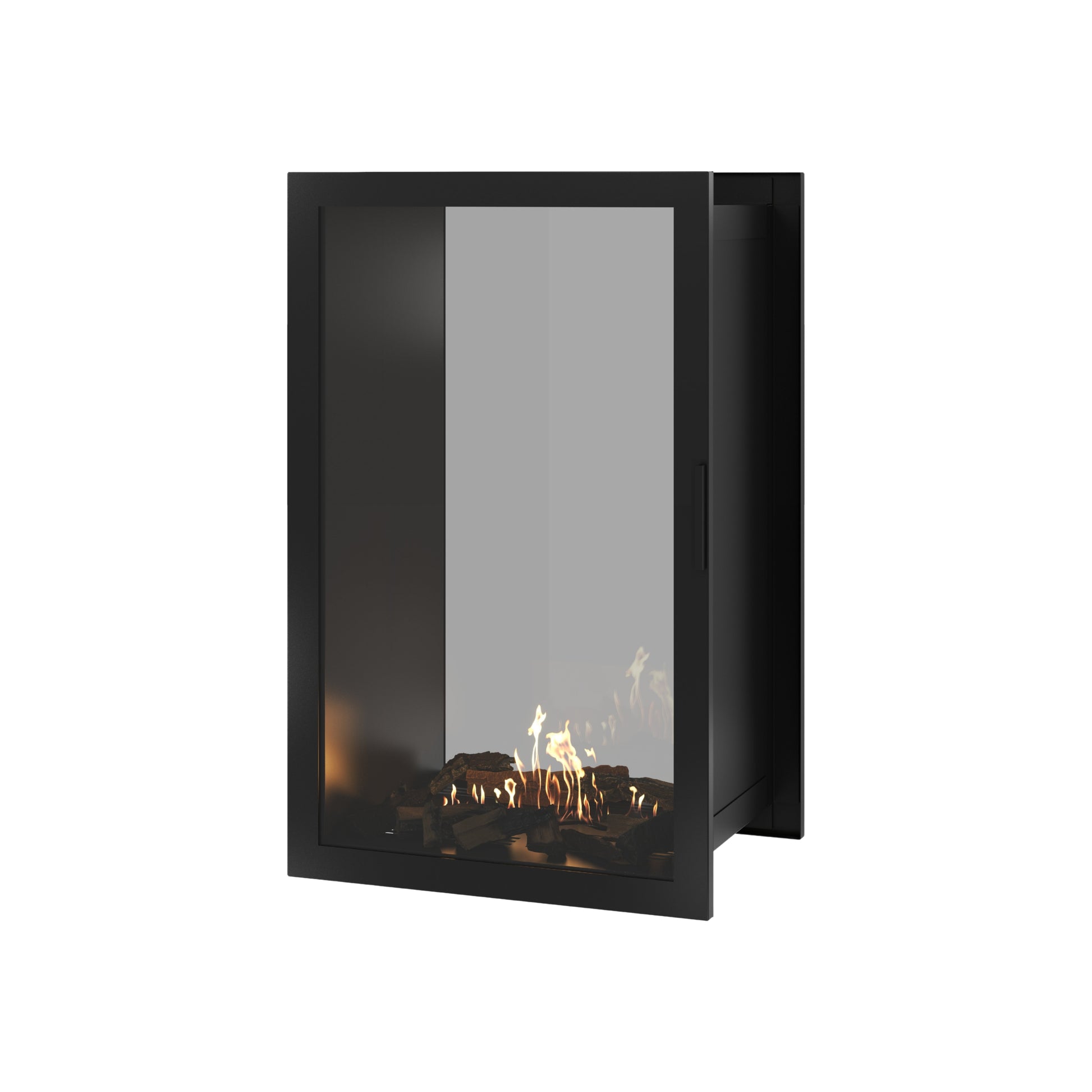 Fame Vertical See-Through Fireplace Full Glass 70 x 100 cm