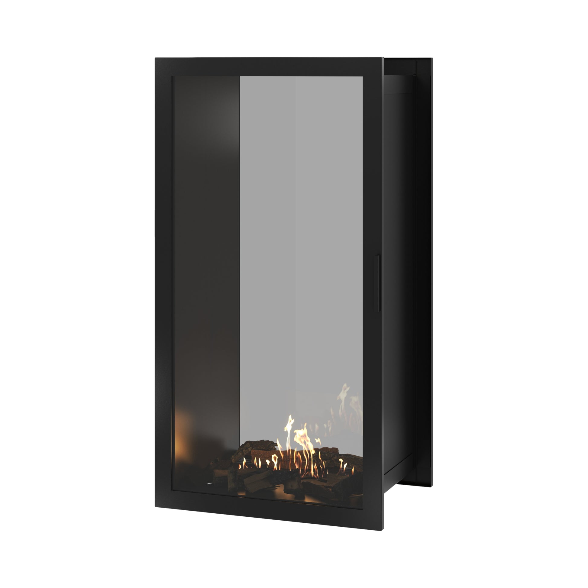 Fame Vertical See-Through Fireplace Full Glass 70 x 140 cm