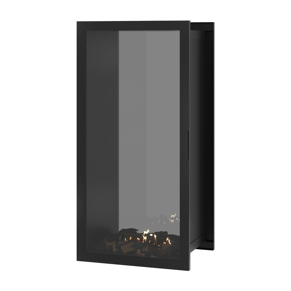 Fame Vertical See-Through Fireplace Full Glass 70 x 180 cm
