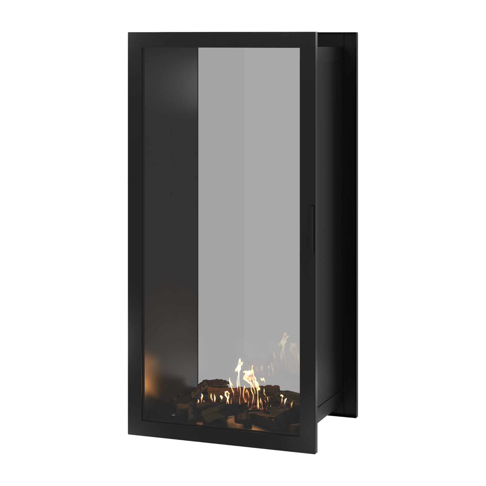 Fame Vertical See-Through Fireplace Full Glass 70 x 180 cm