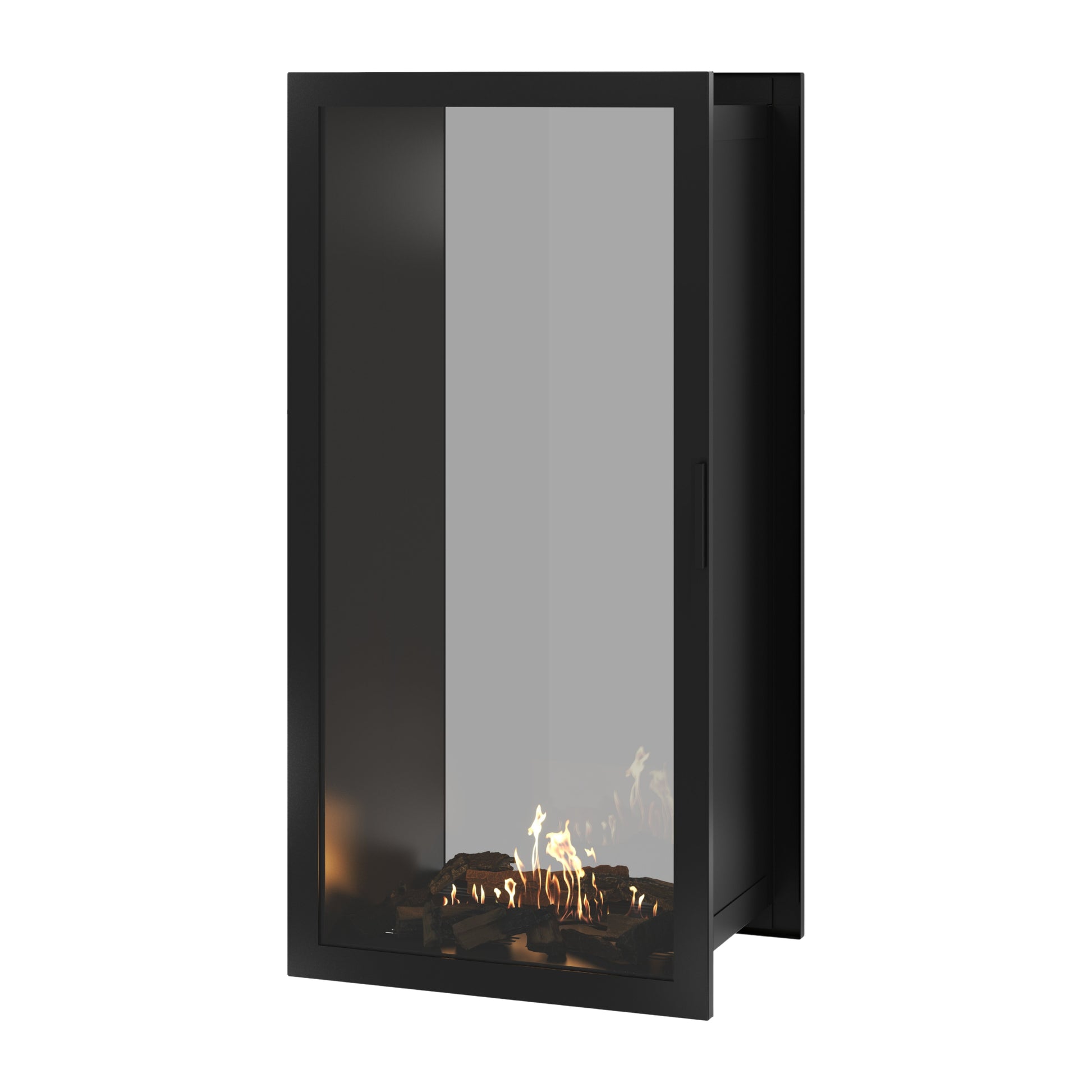 Fame Vertical See-Through Fireplace Full Glass 70 x 180 cm