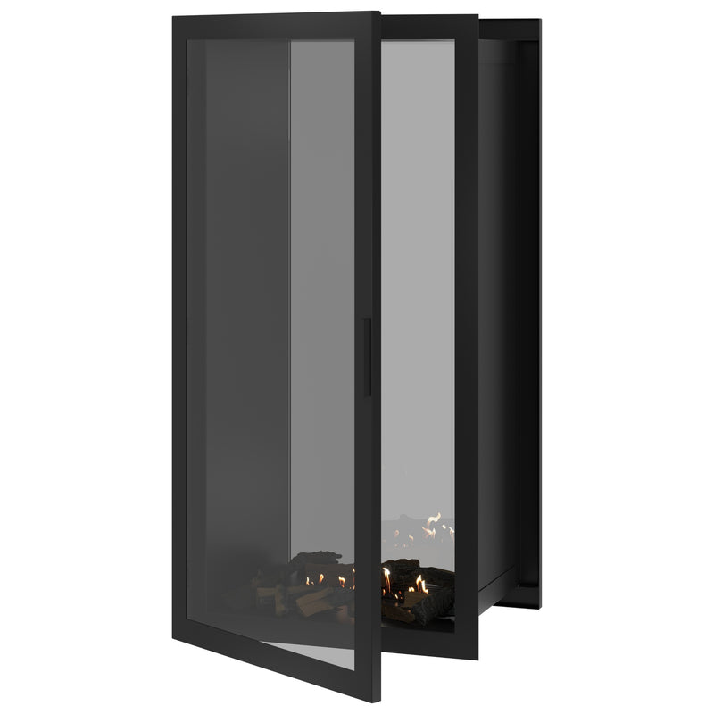 Fame Vertical See-Through Fireplace Full Glass 70 x 200 cm