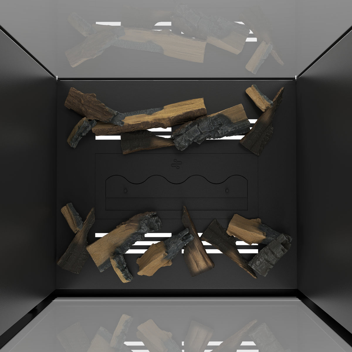 Fame Vertical See-Through Fireplace Full Glass 70 x 200 cm