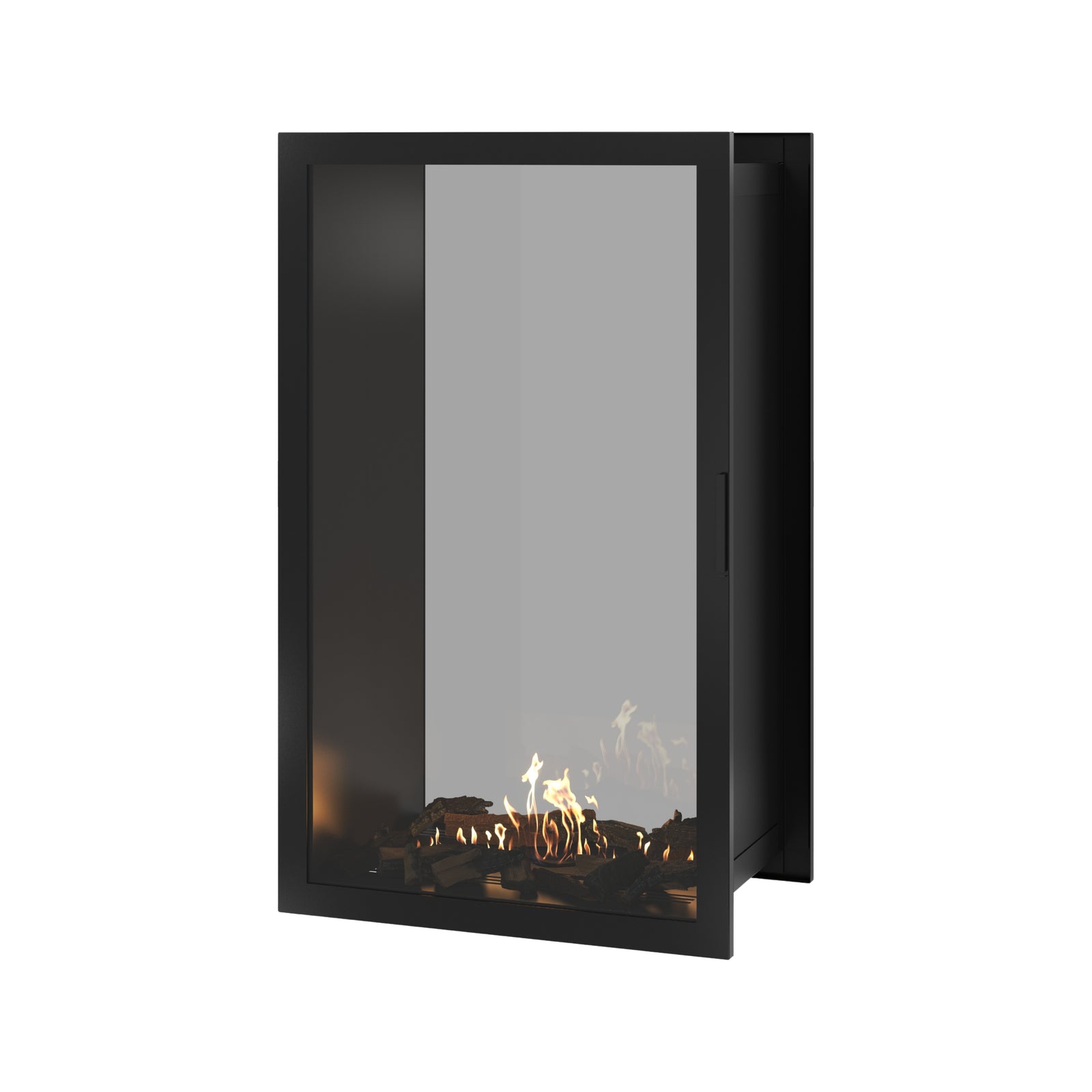 Fame Vertical See-Through Fireplace Full Glass 80 x 140 cm