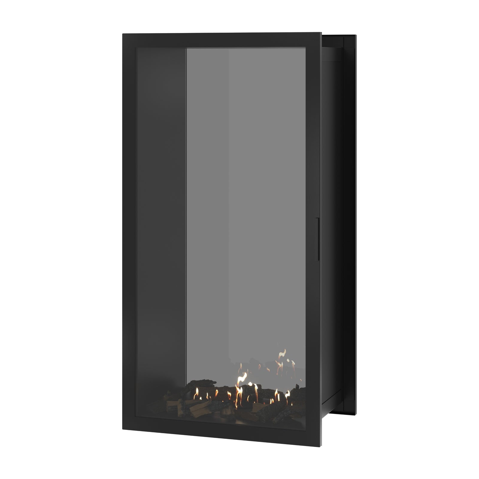 Fame Vertical See-Through Fireplace Full Glass 80 x 180 cm
