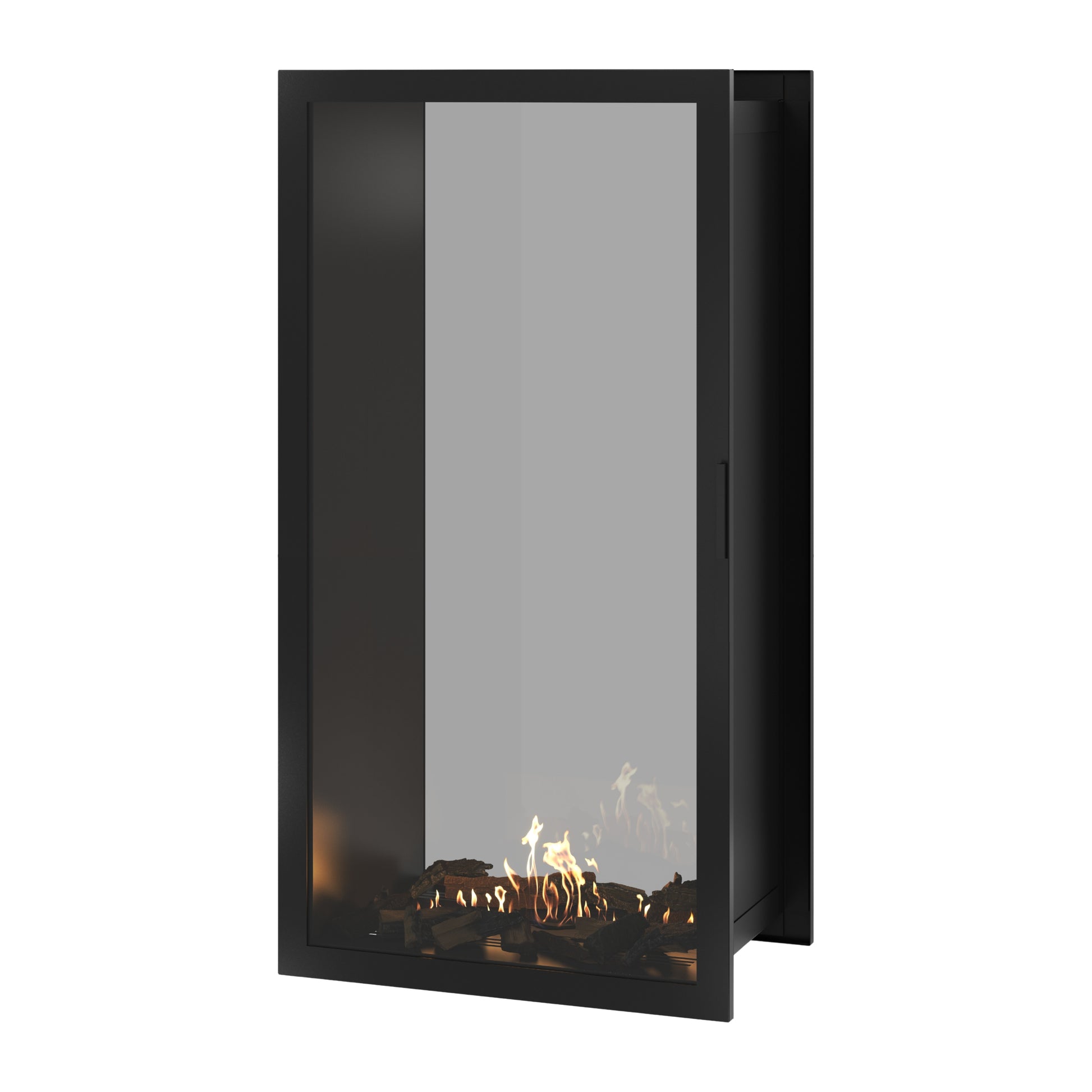Fame Vertical See-Through Fireplace Full Glass 80 x 180 cm