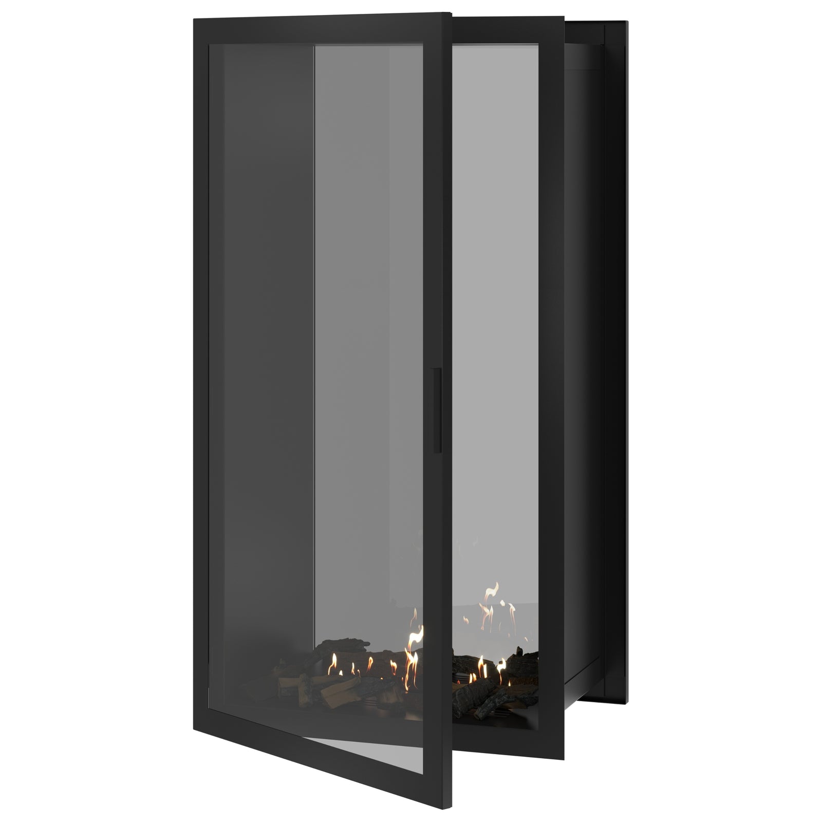 Fame Vertical See-Through Fireplace Full Glass 80 x 200 cm